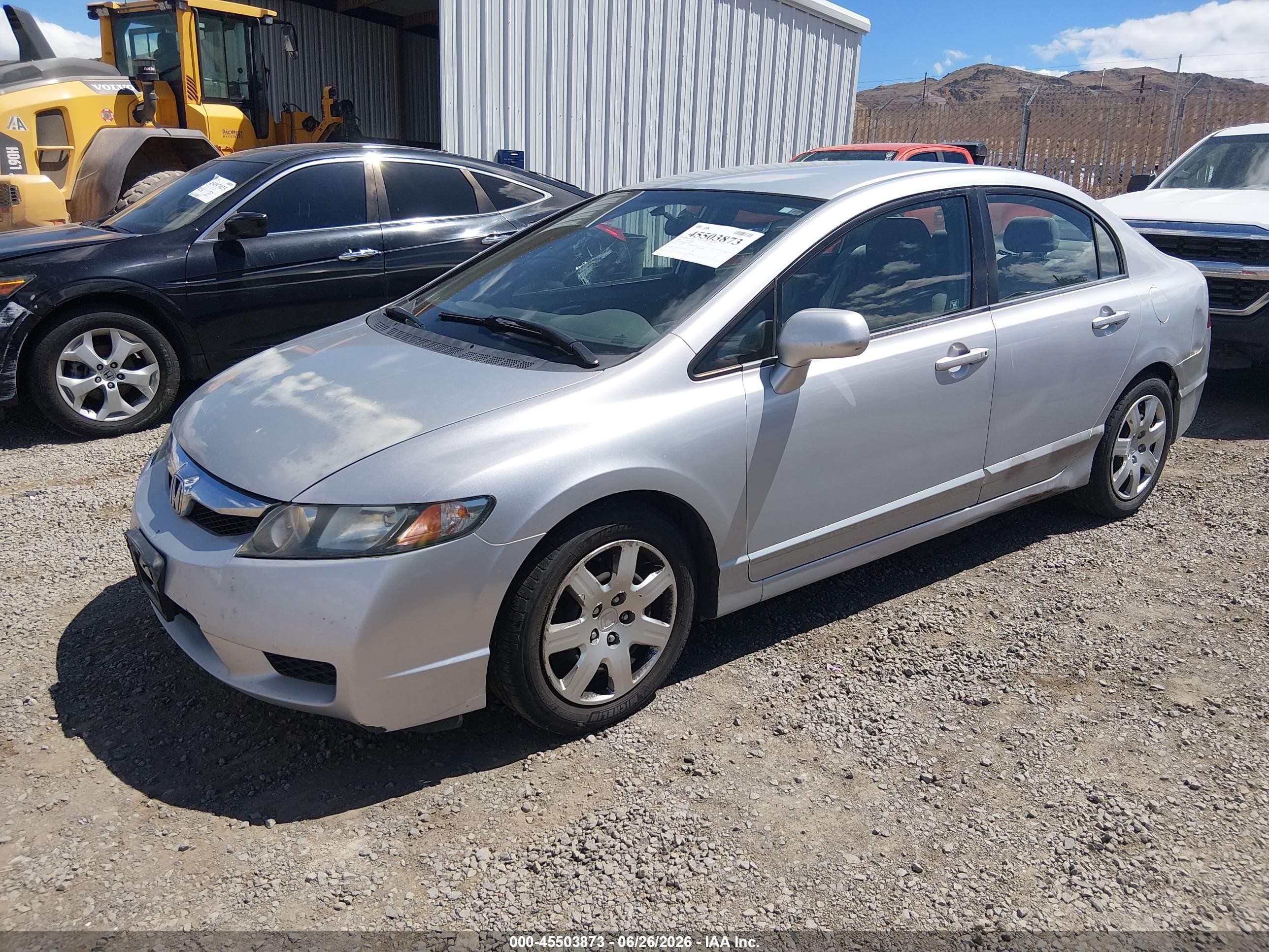 2010 Honda Civic Lx Silver vin: 2HGFA1F59AH538887