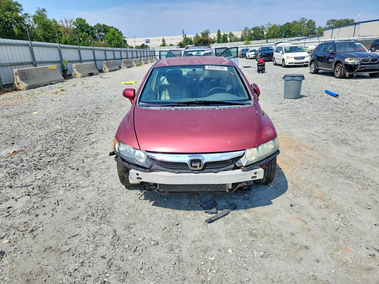 2010 Honda Civic Lx Red vin: 2HGFA1F59AH542633