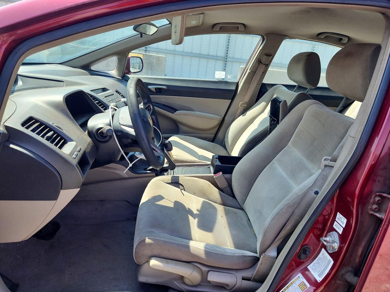 2010 Honda Civic Lx Red vin: 2HGFA1F59AH542633
