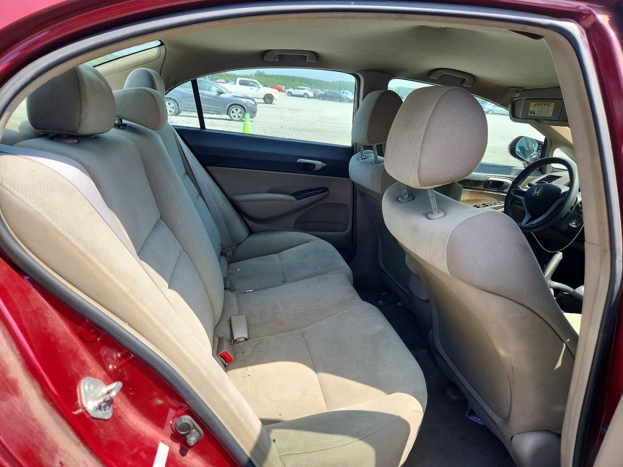 2010 Honda Civic Lx Red vin: 2HGFA1F59AH542633