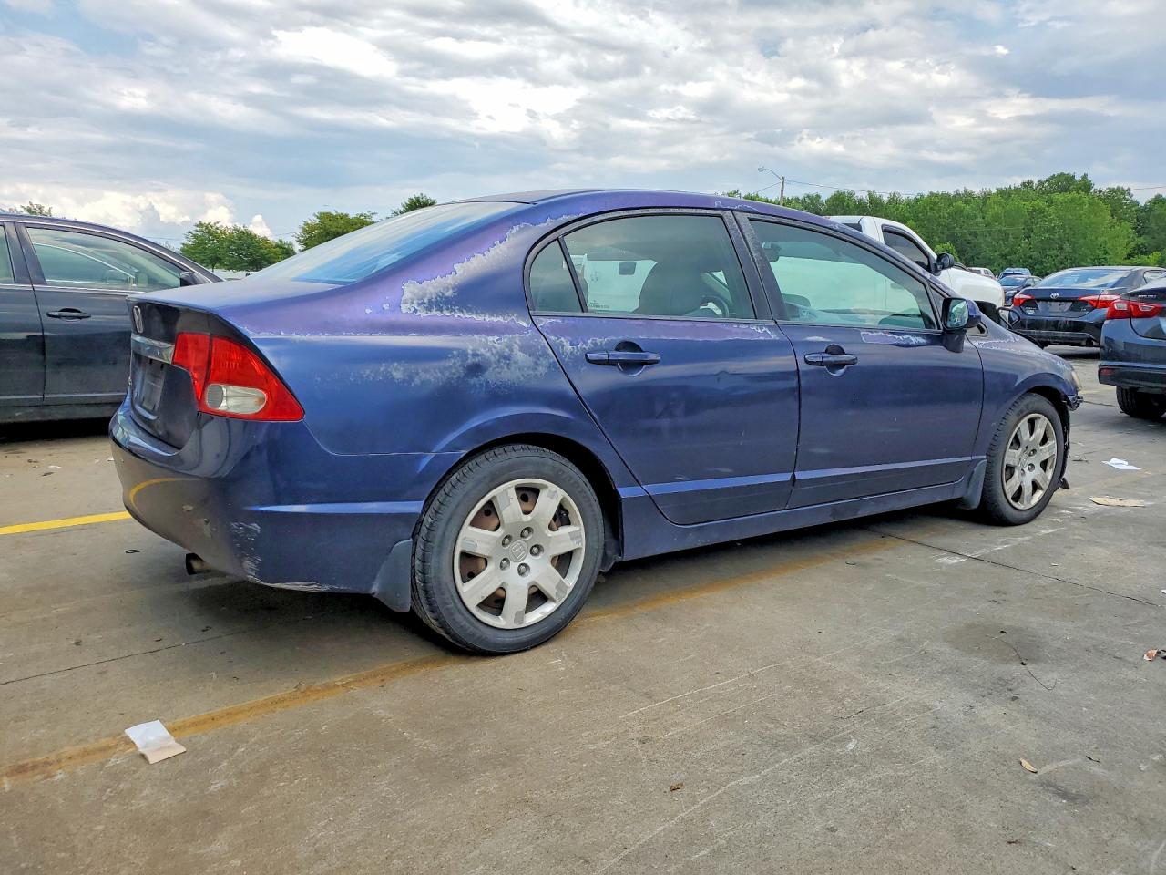 2010 Honda Civic Lx Blue vin: 2HGFA1F59AH548576