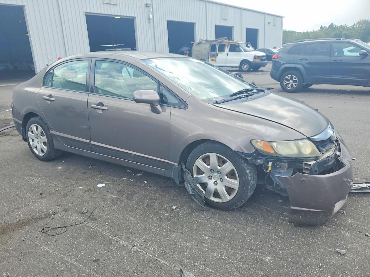 2010 Honda Civic Lx Gray vin: 2HGFA1F59AH552806