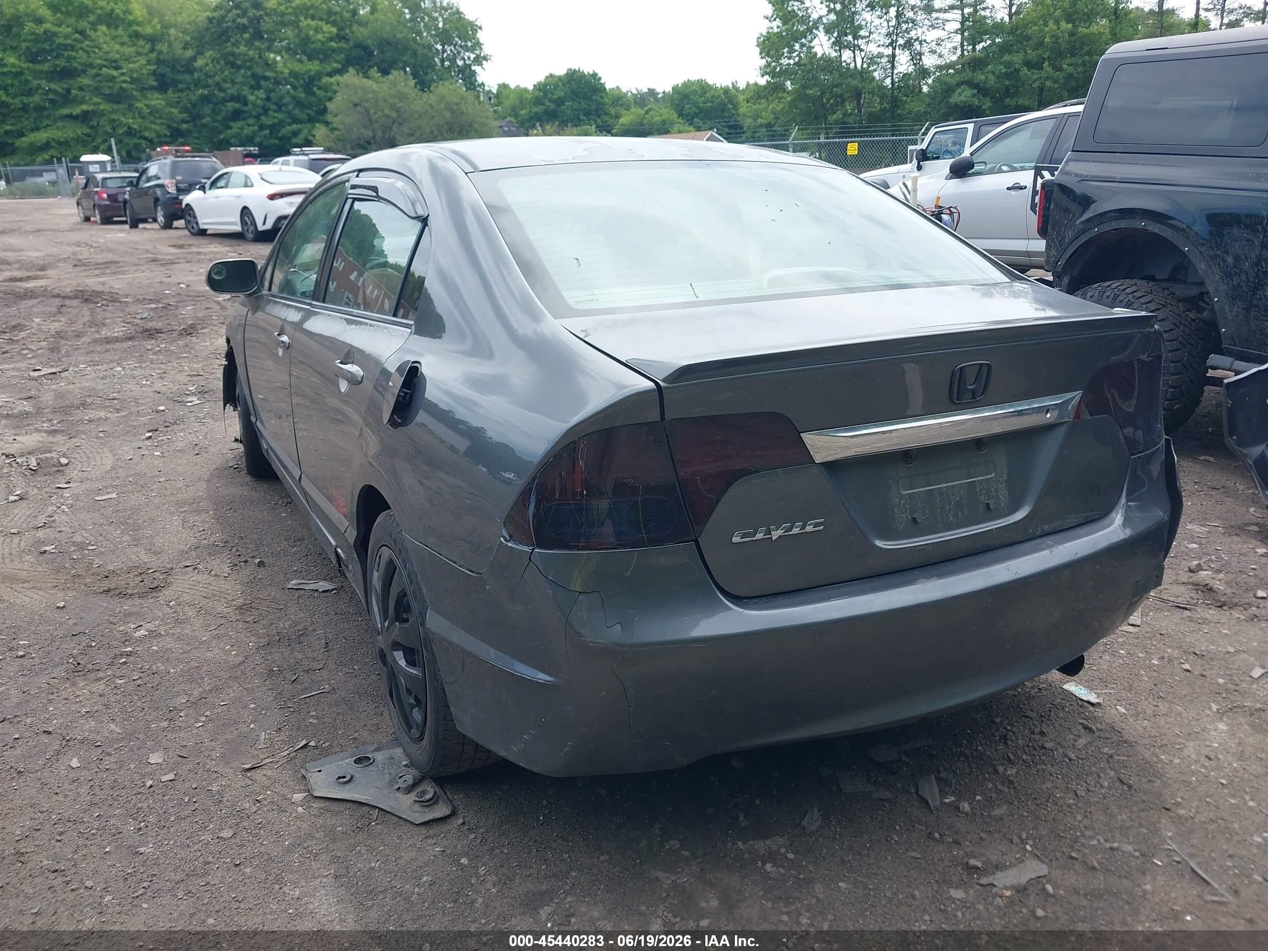 2010 Honda Civic Lx Gray vin: 2HGFA1F59AH552899