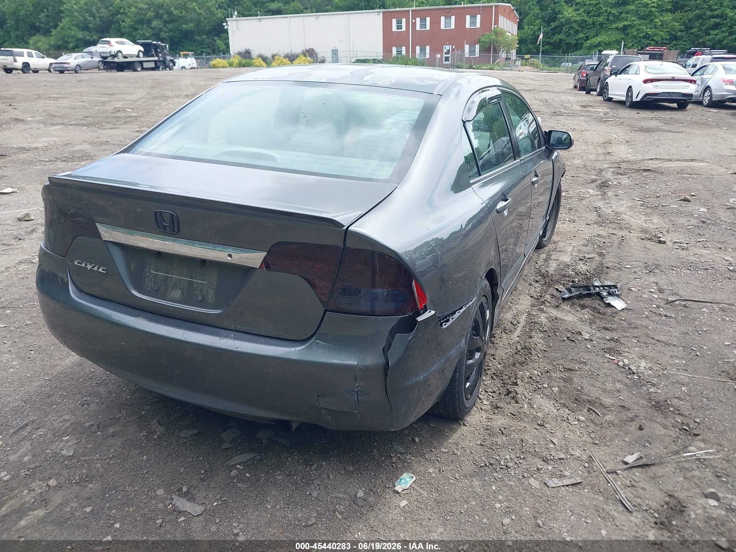 2010 Honda Civic Lx Gray vin: 2HGFA1F59AH552899