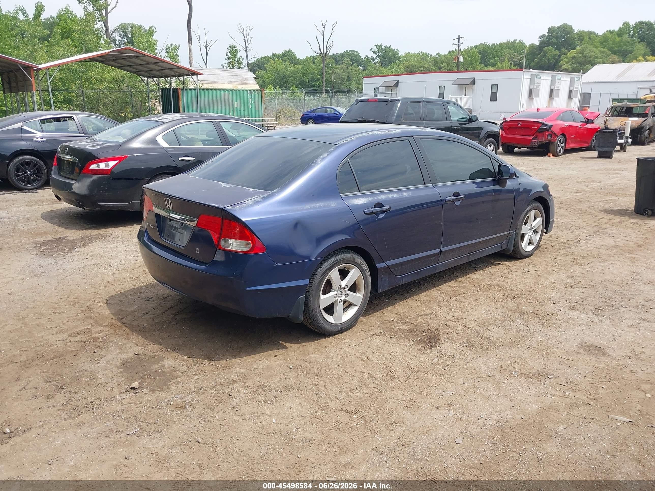 2010 Honda Civic Lx Blue vin: 2HGFA1F59AH562591
