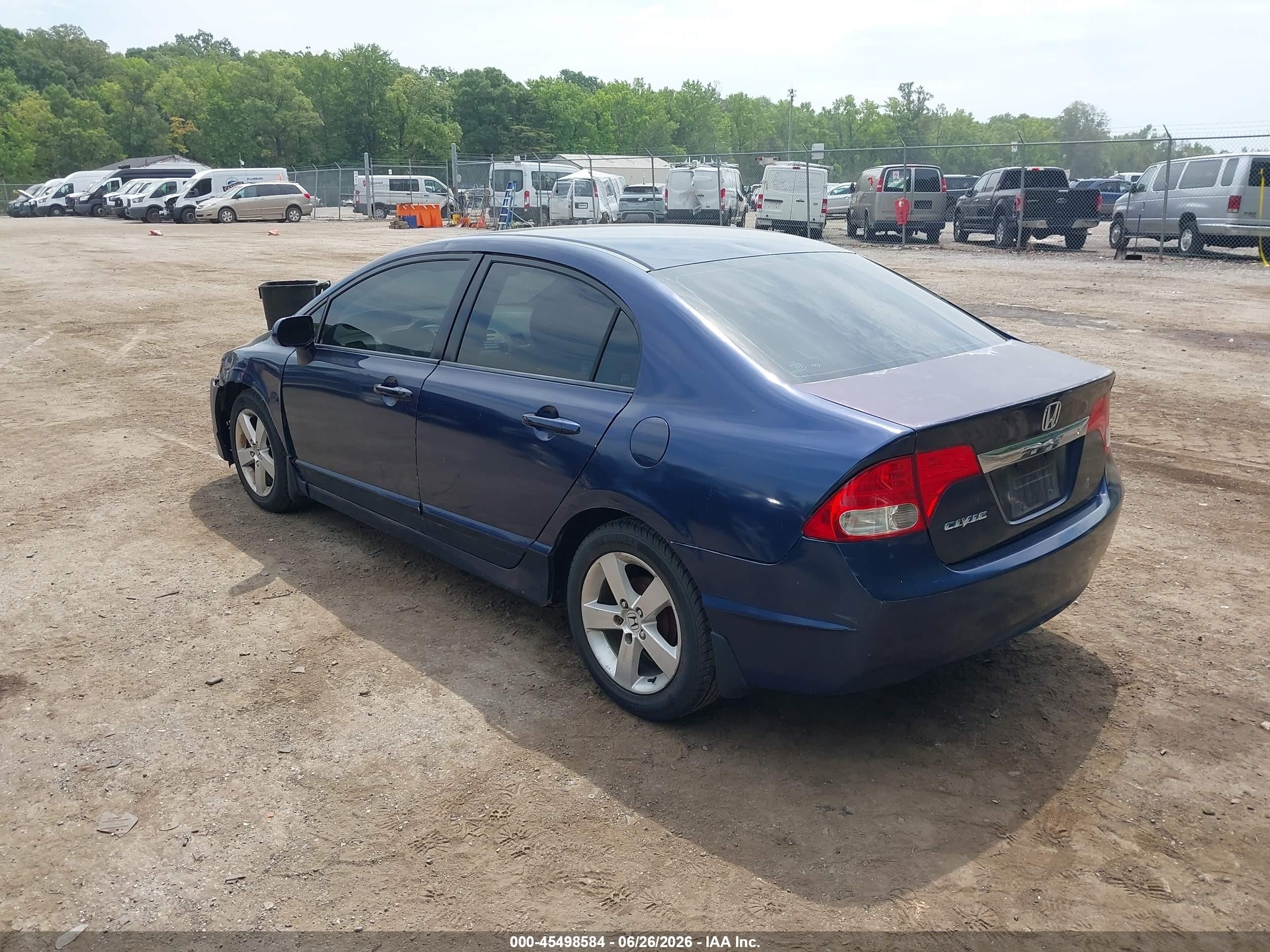 2010 Honda Civic Lx Blue vin: 2HGFA1F59AH562591