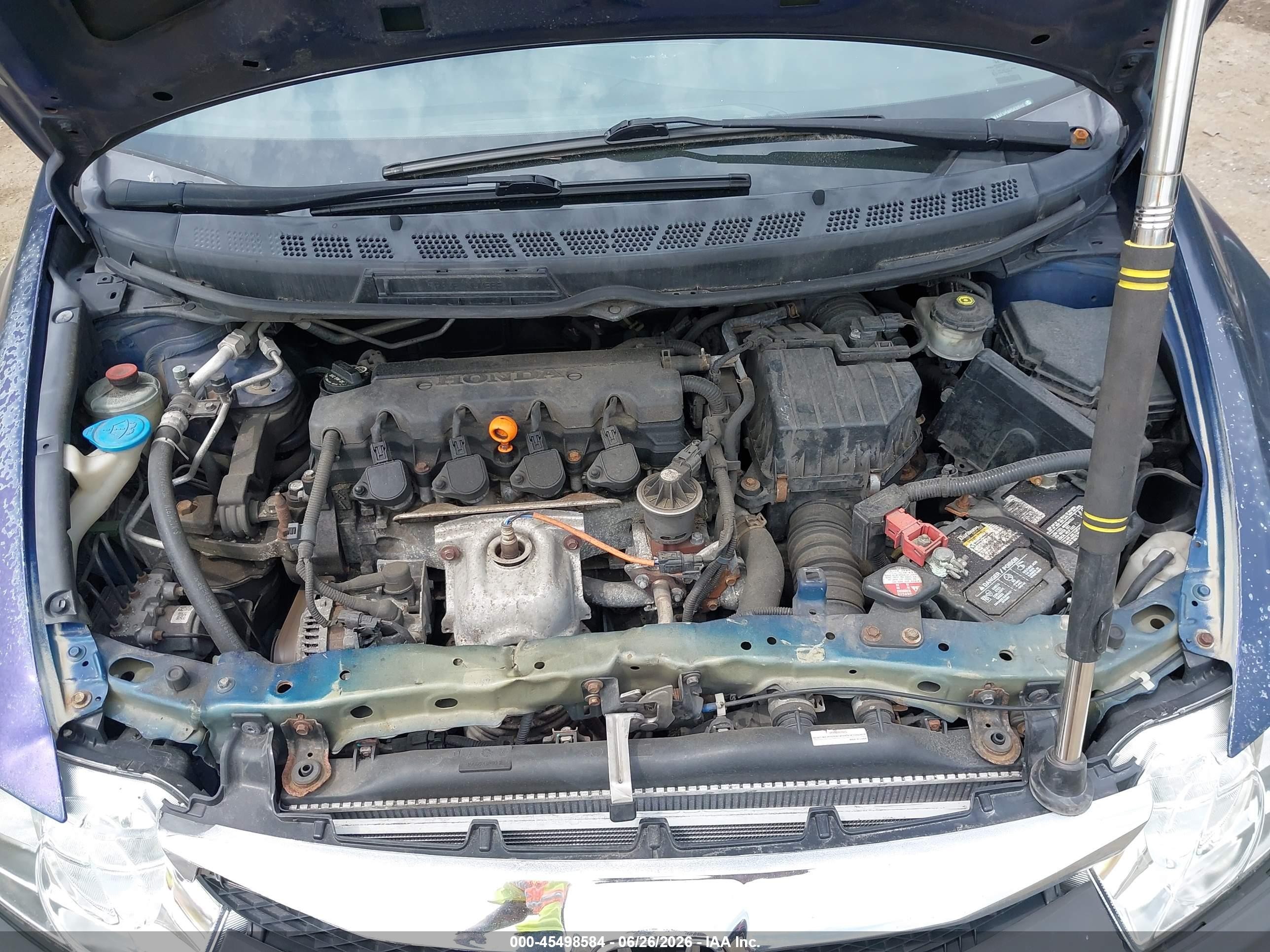 2010 Honda Civic Lx Blue vin: 2HGFA1F59AH562591