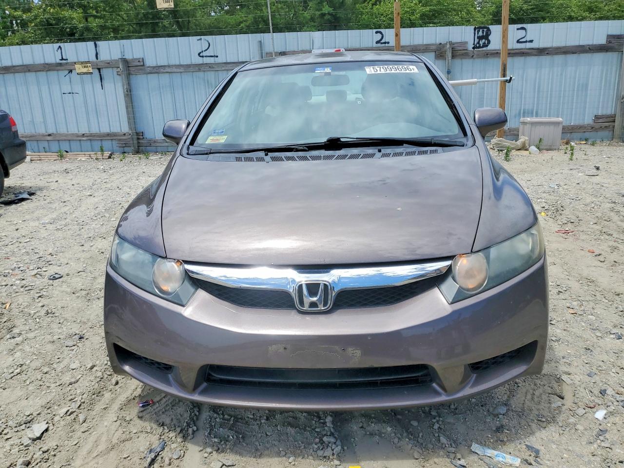 2010 Honda Civic Lx Gray vin: 2HGFA1F59AH563305