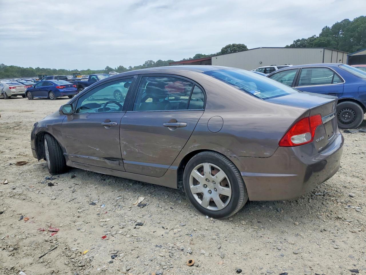 2010 Honda Civic Lx Gray vin: 2HGFA1F59AH563305