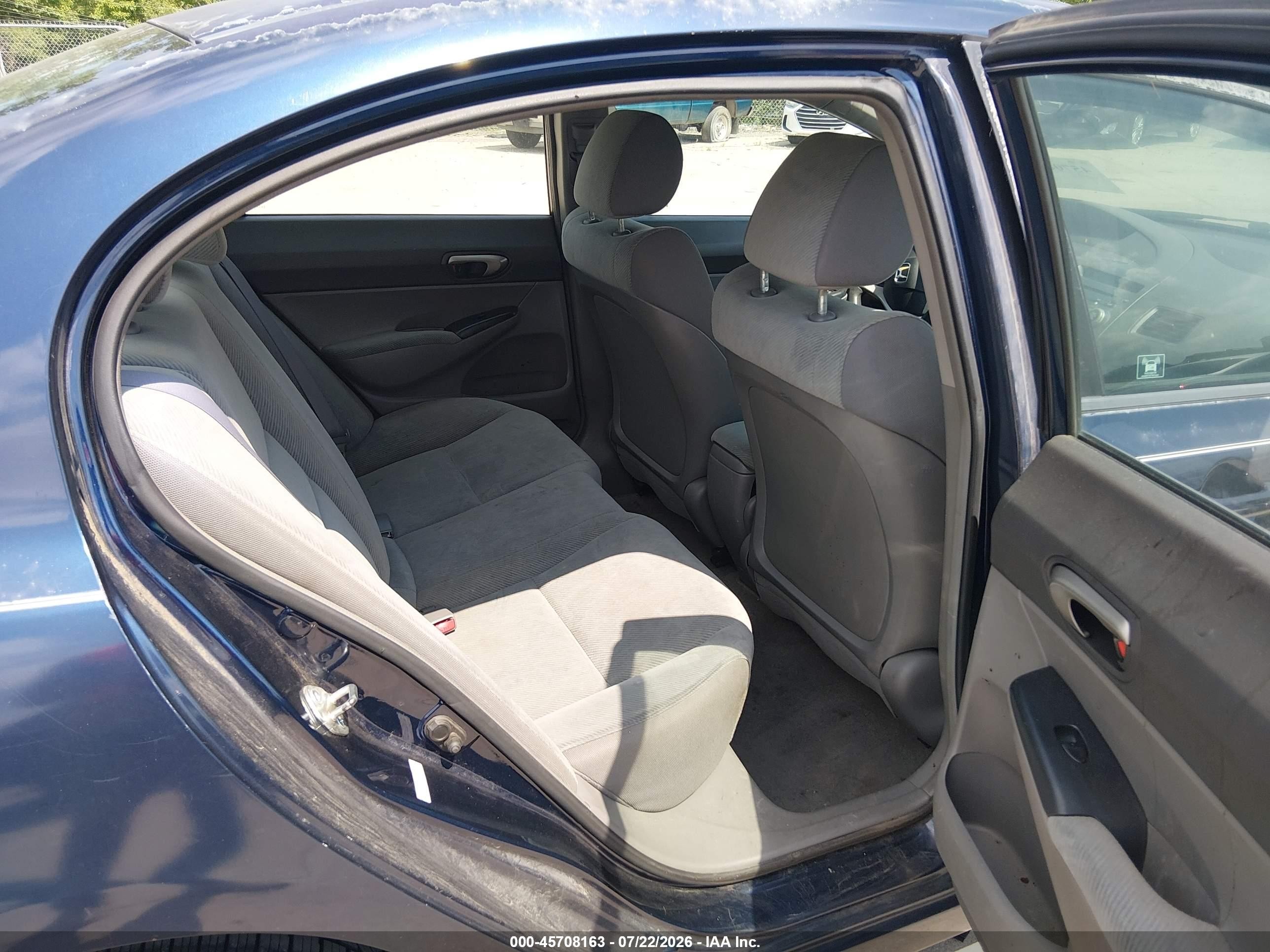 2010 Honda Civic Lx Blue vin: 2HGFA1F59AH573347
