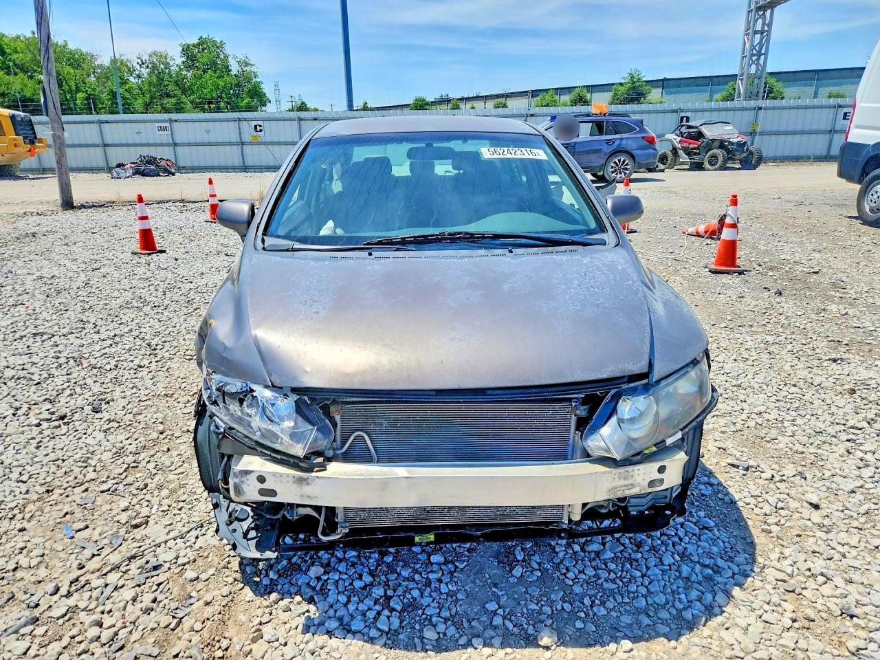 2010 Honda Civic Lx Brown vin: 2HGFA1F59AH575020