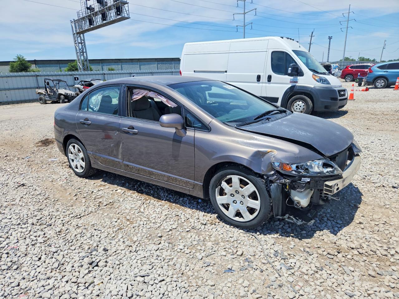 2010 Honda Civic Lx Brown vin: 2HGFA1F59AH575020