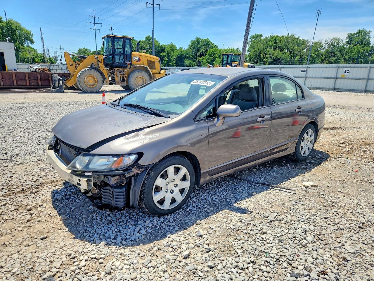 2010 Honda Civic Lx Коричневый vin: 2HGFA1F59AH575020