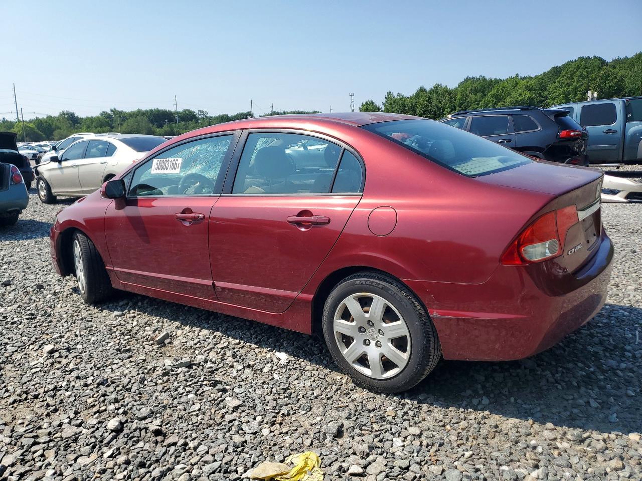 2010 Honda Civic Lx Красный vin: 2HGFA1F59AH576295