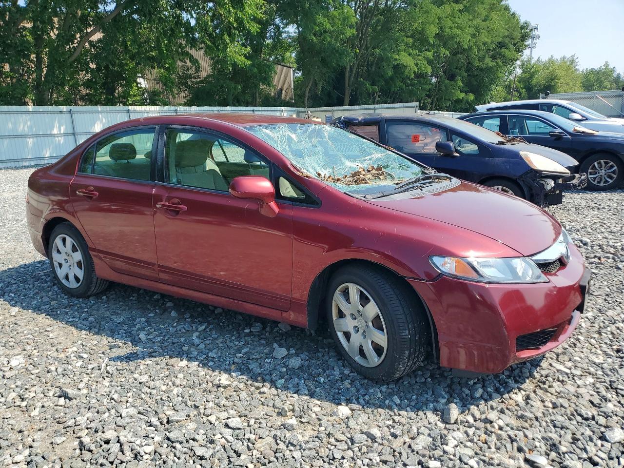 2010 Honda Civic Lx Красный vin: 2HGFA1F59AH576295