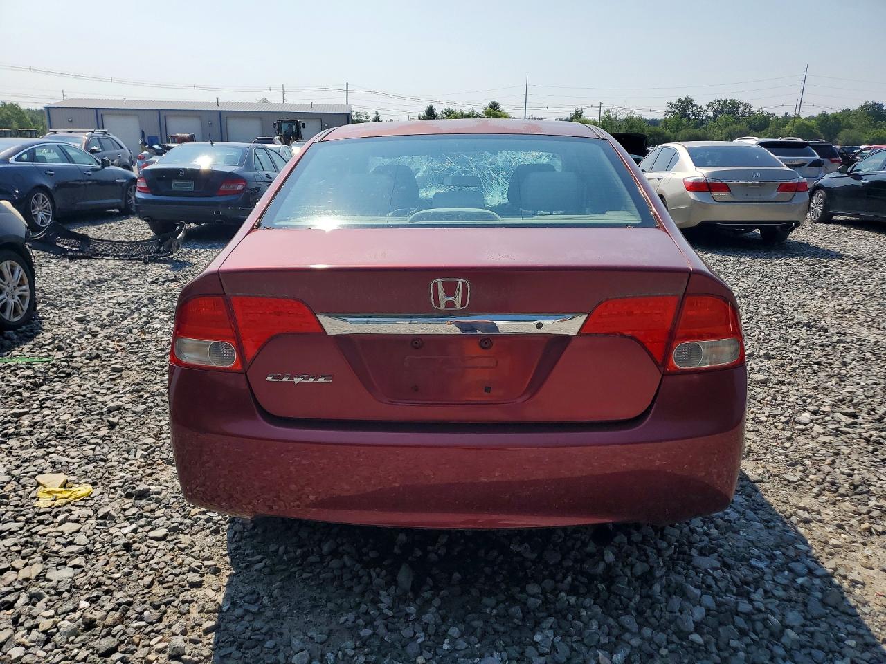 2010 Honda Civic Lx Красный vin: 2HGFA1F59AH576295