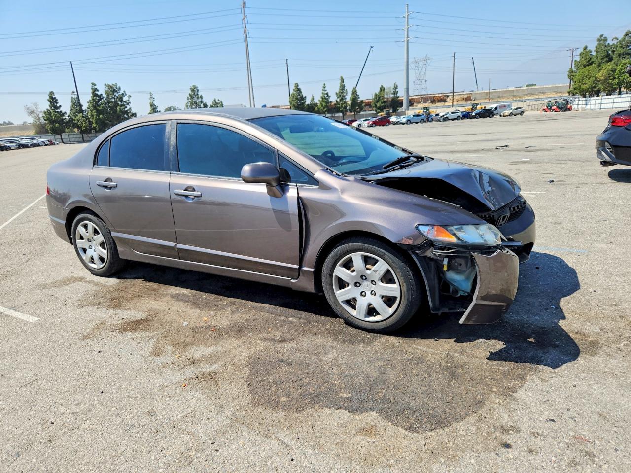 2010 Honda Civic Lx Gray vin: 2HGFA1F59AH580251