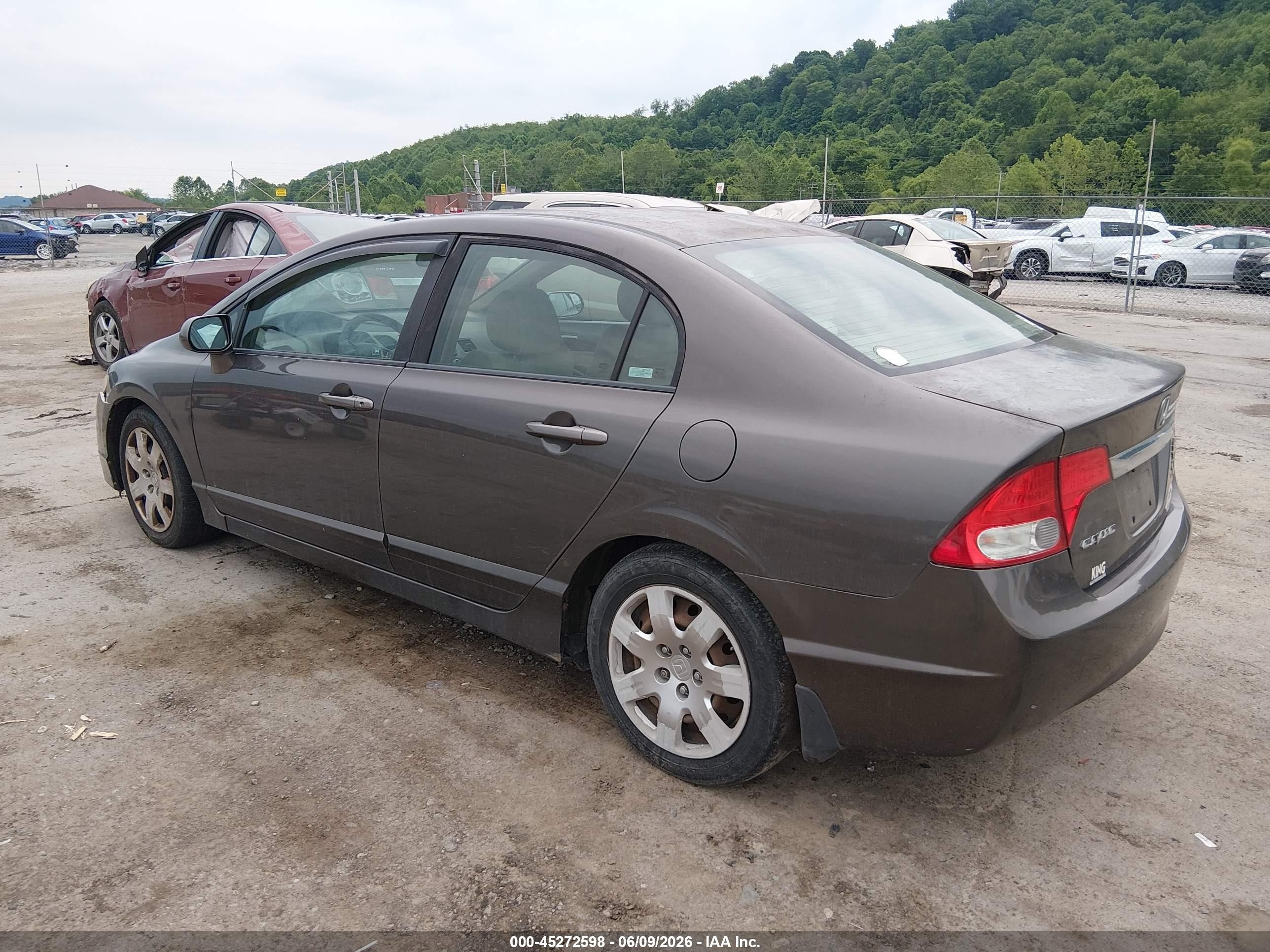 2010 Honda Civic Lx Gray vin: 2HGFA1F59AH582100