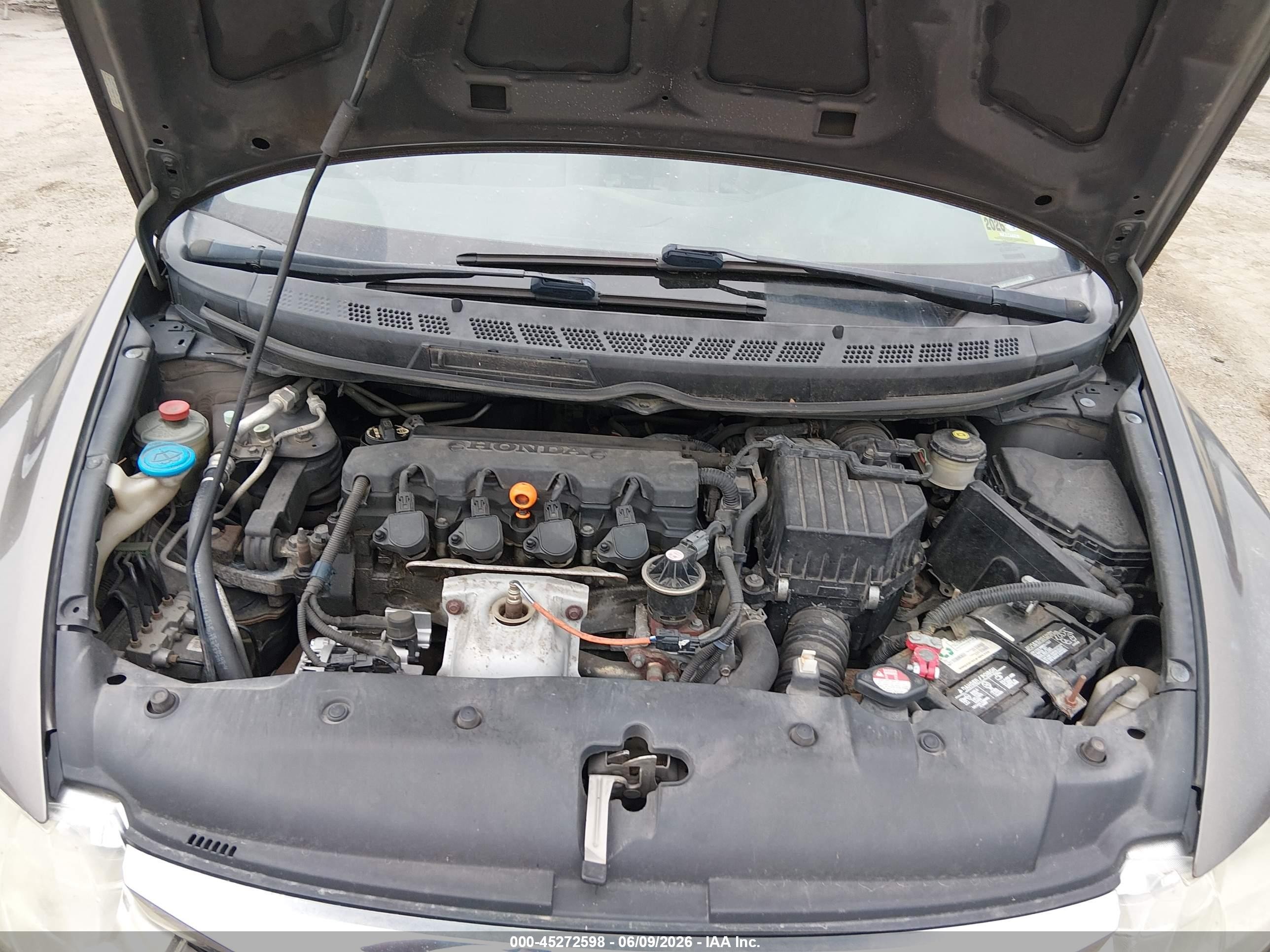 2010 Honda Civic Lx Gray vin: 2HGFA1F59AH582100