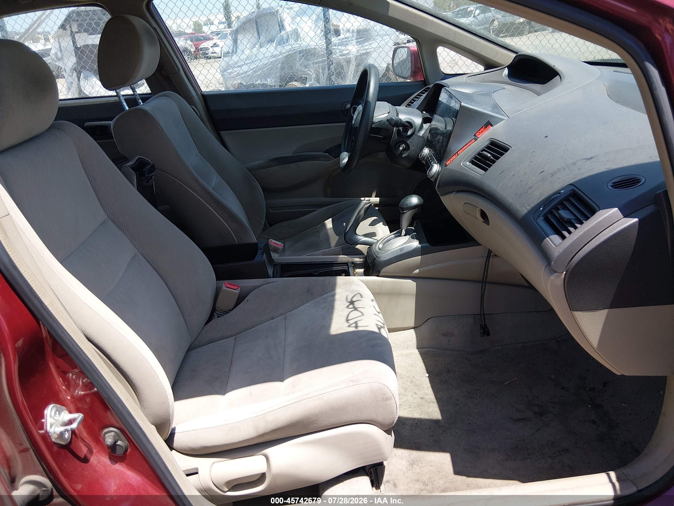 2010 Honda Civic Lx Бордовый vin: 2HGFA1F59AH586180