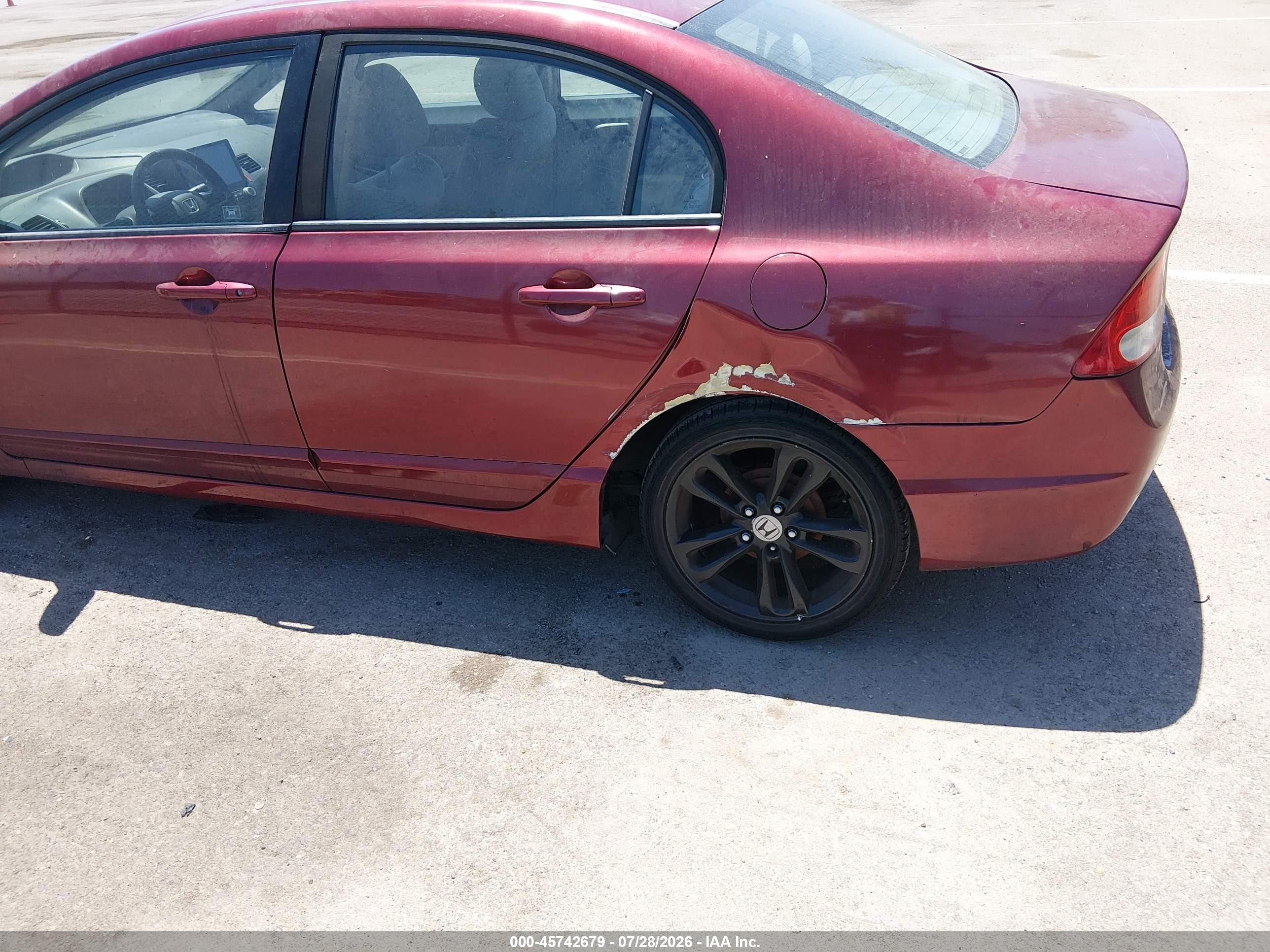 2010 Honda Civic Lx Бордовый vin: 2HGFA1F59AH586180