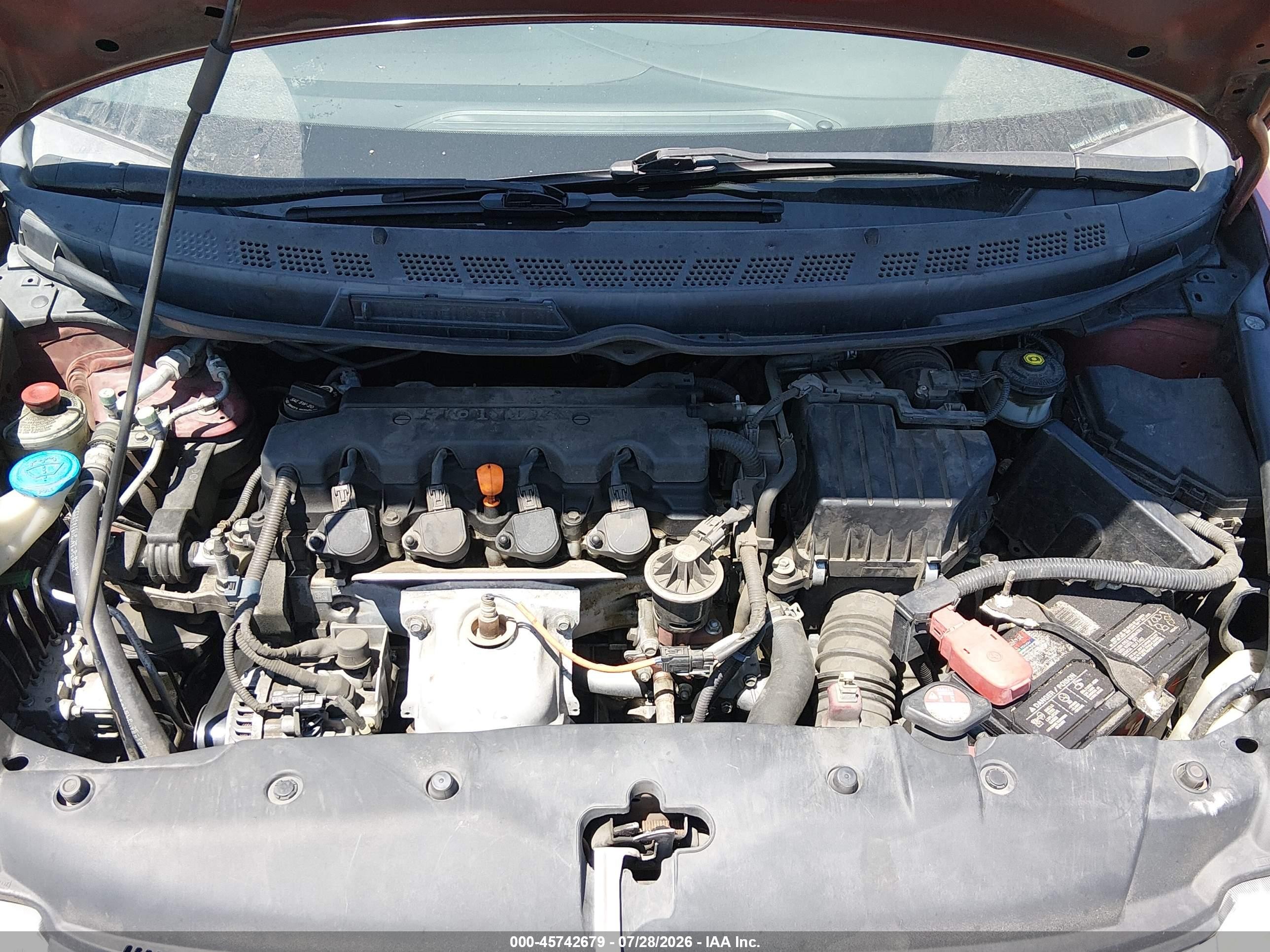 2010 Honda Civic Lx Бордовый vin: 2HGFA1F59AH586180