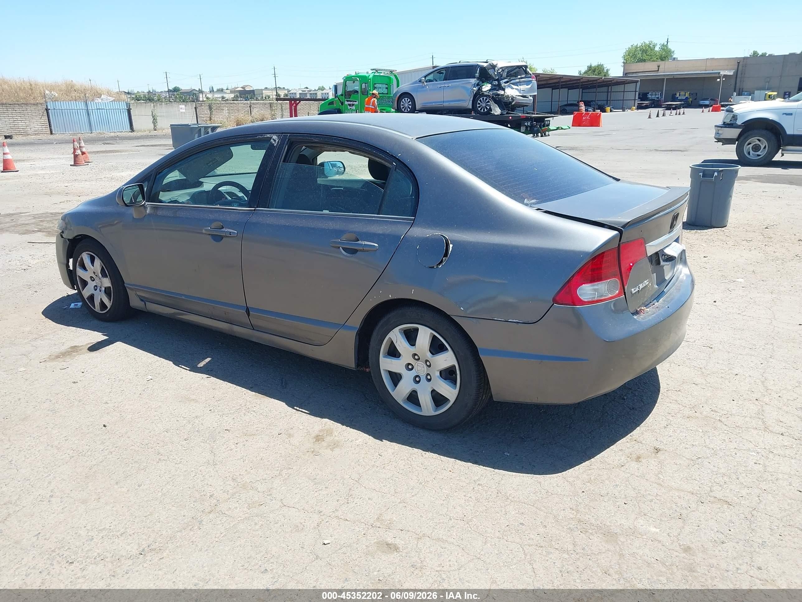 2011 Honda Civic Lx Gray vin: 2HGFA1F59BH300085