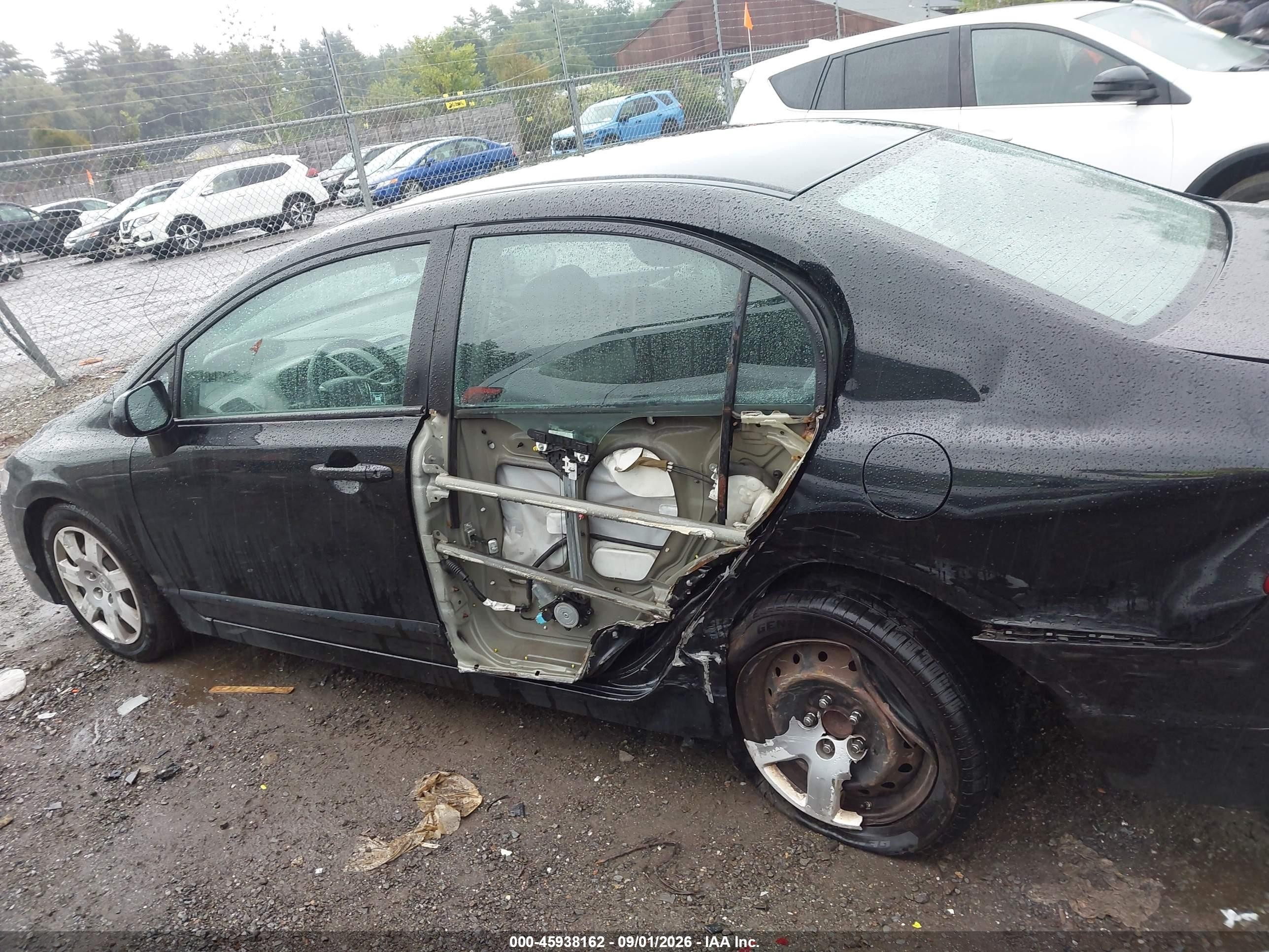 2011 Honda Civic Lx Black vin: 2HGFA1F59BH302144