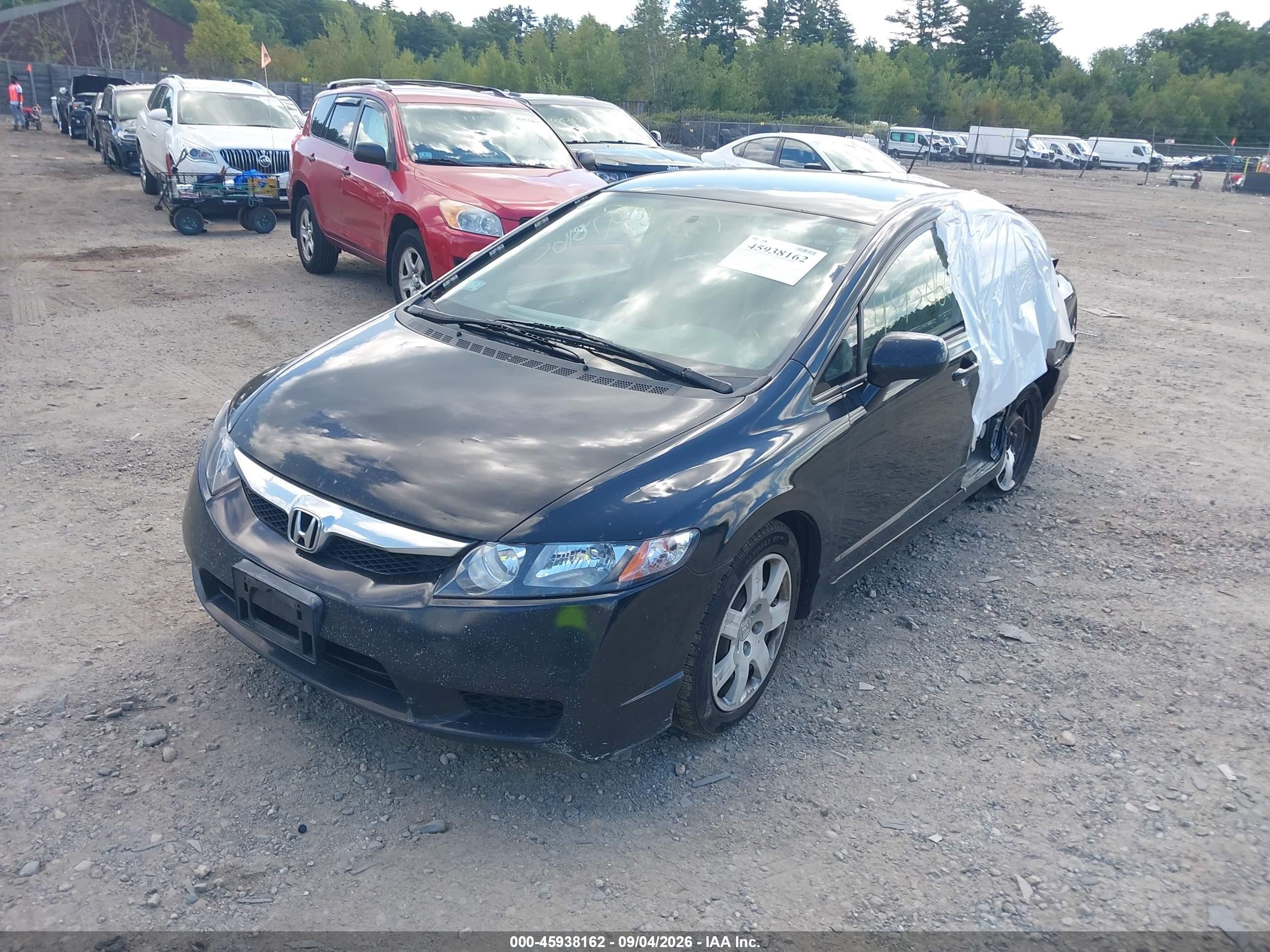 2011 Honda Civic Lx Black vin: 2HGFA1F59BH302144