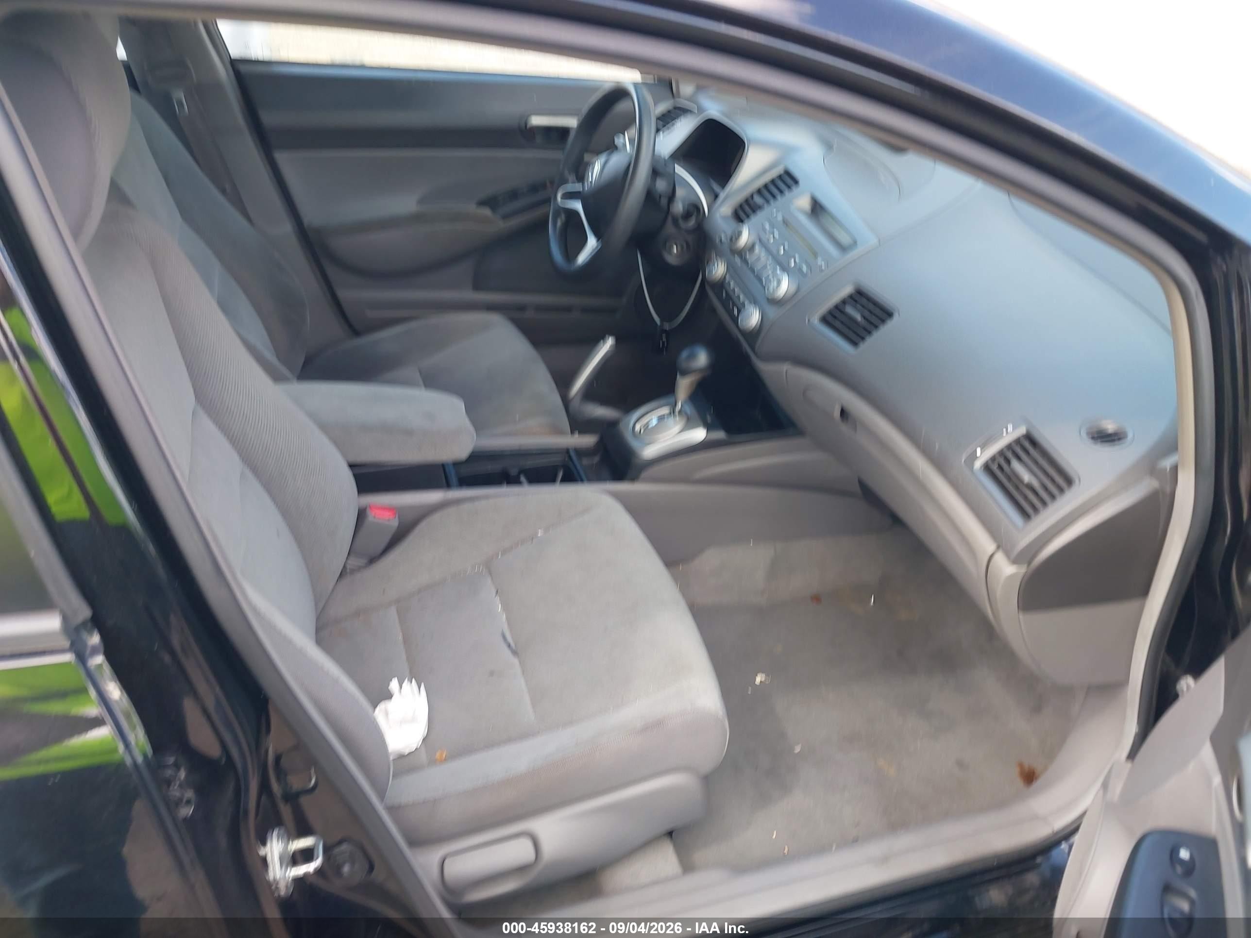 2011 Honda Civic Lx Black vin: 2HGFA1F59BH302144