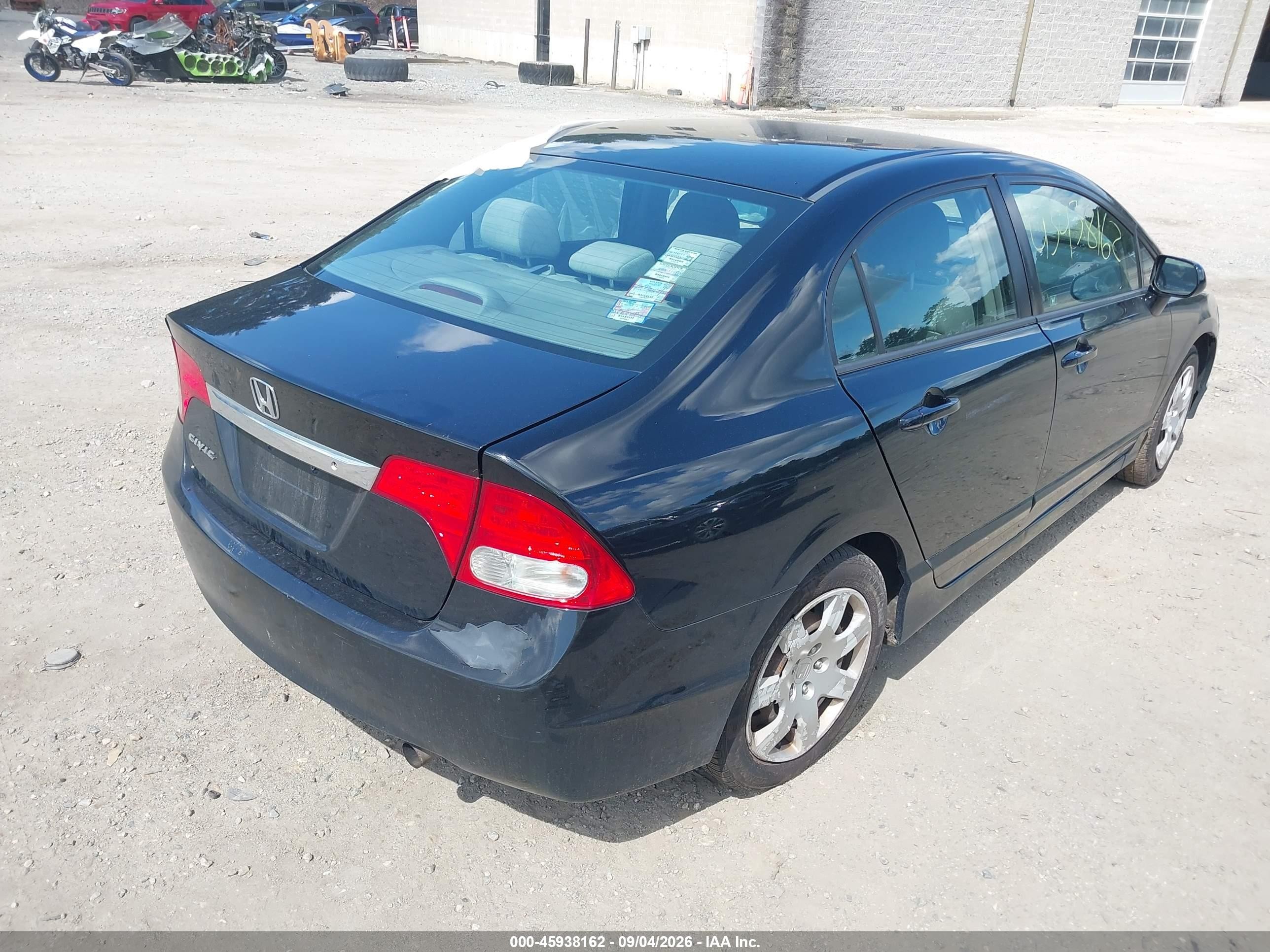 2011 Honda Civic Lx Black vin: 2HGFA1F59BH302144