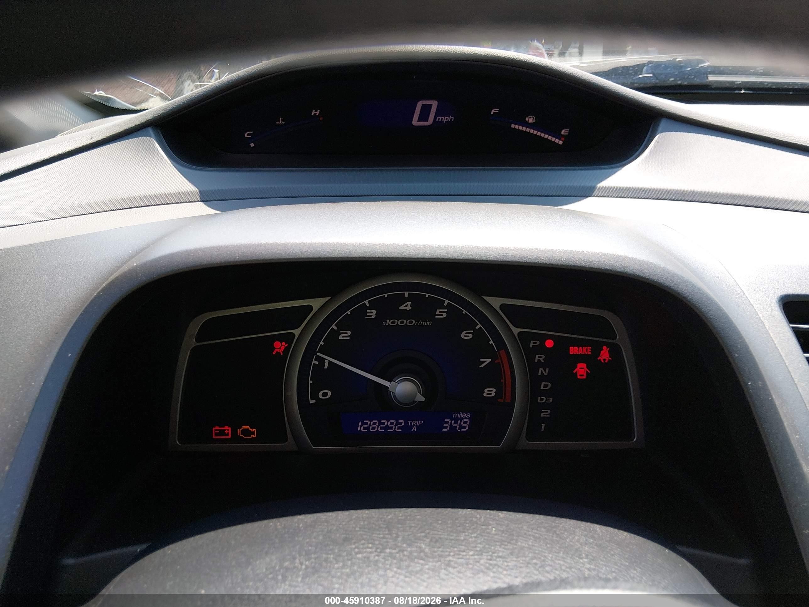 2011 Honda Civic Lx Gray vin: 2HGFA1F59BH304850