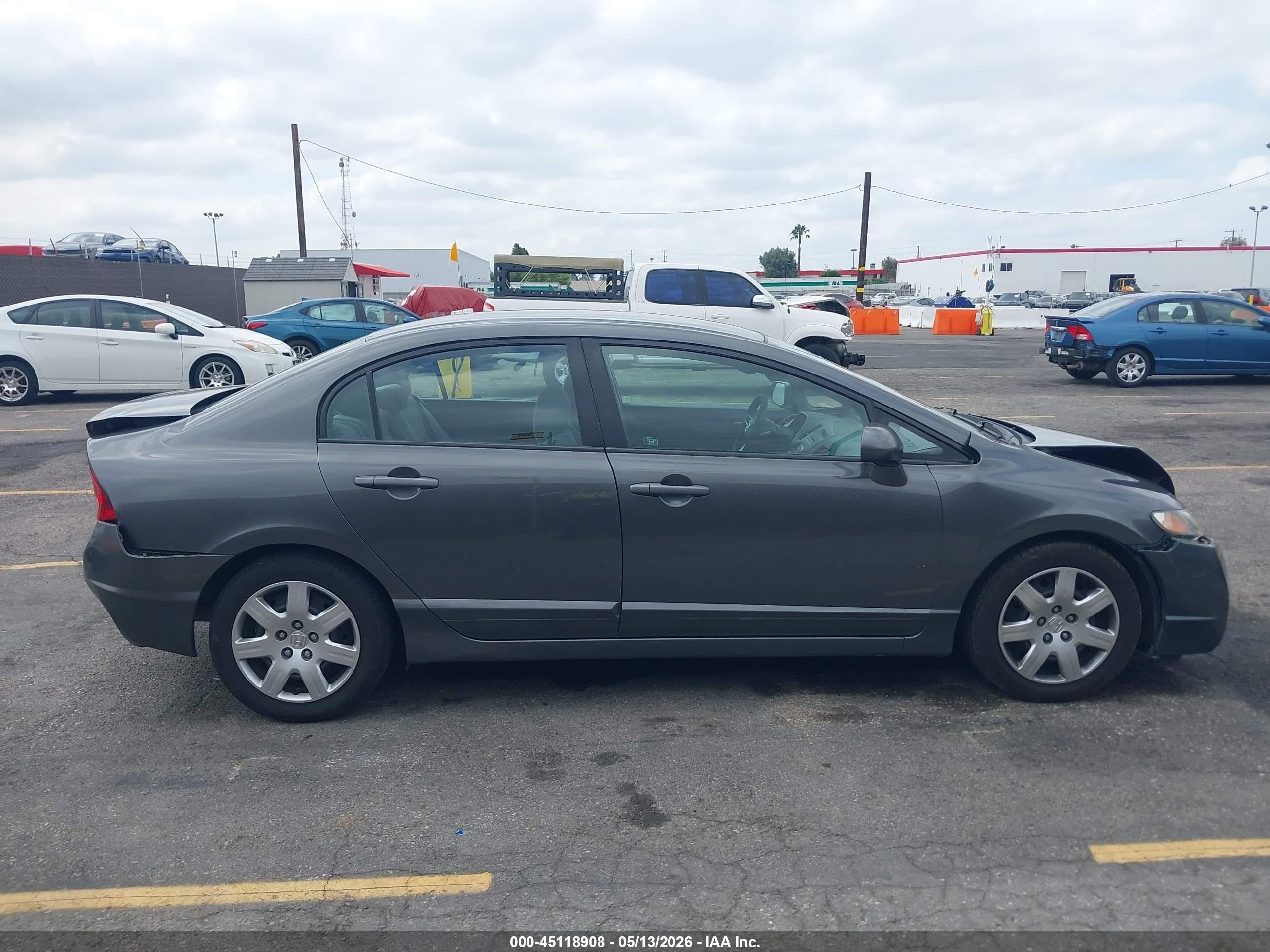 2011 Honda Civic Lx Gray vin: 2HGFA1F59BH503963