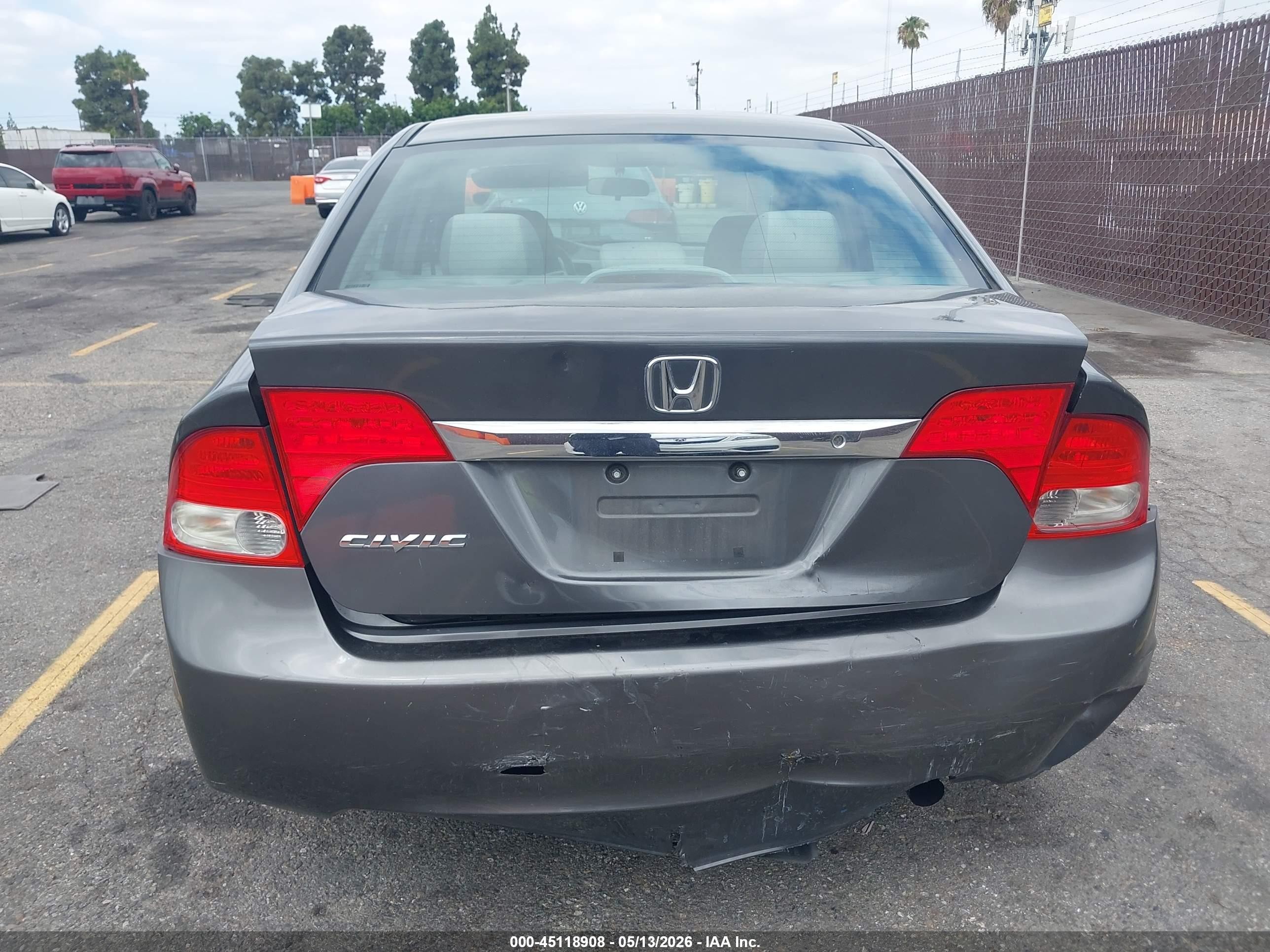 2011 Honda Civic Lx Gray vin: 2HGFA1F59BH503963
