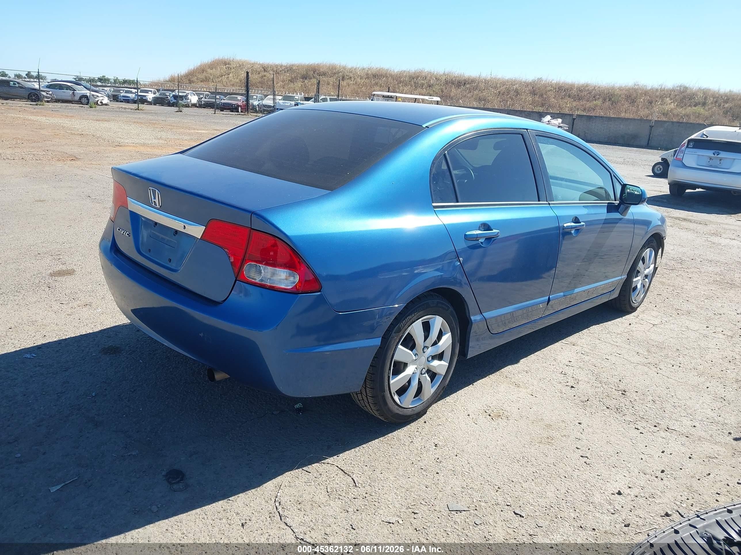 2011 Honda Civic Lx Синий vin: 2HGFA1F59BH508287