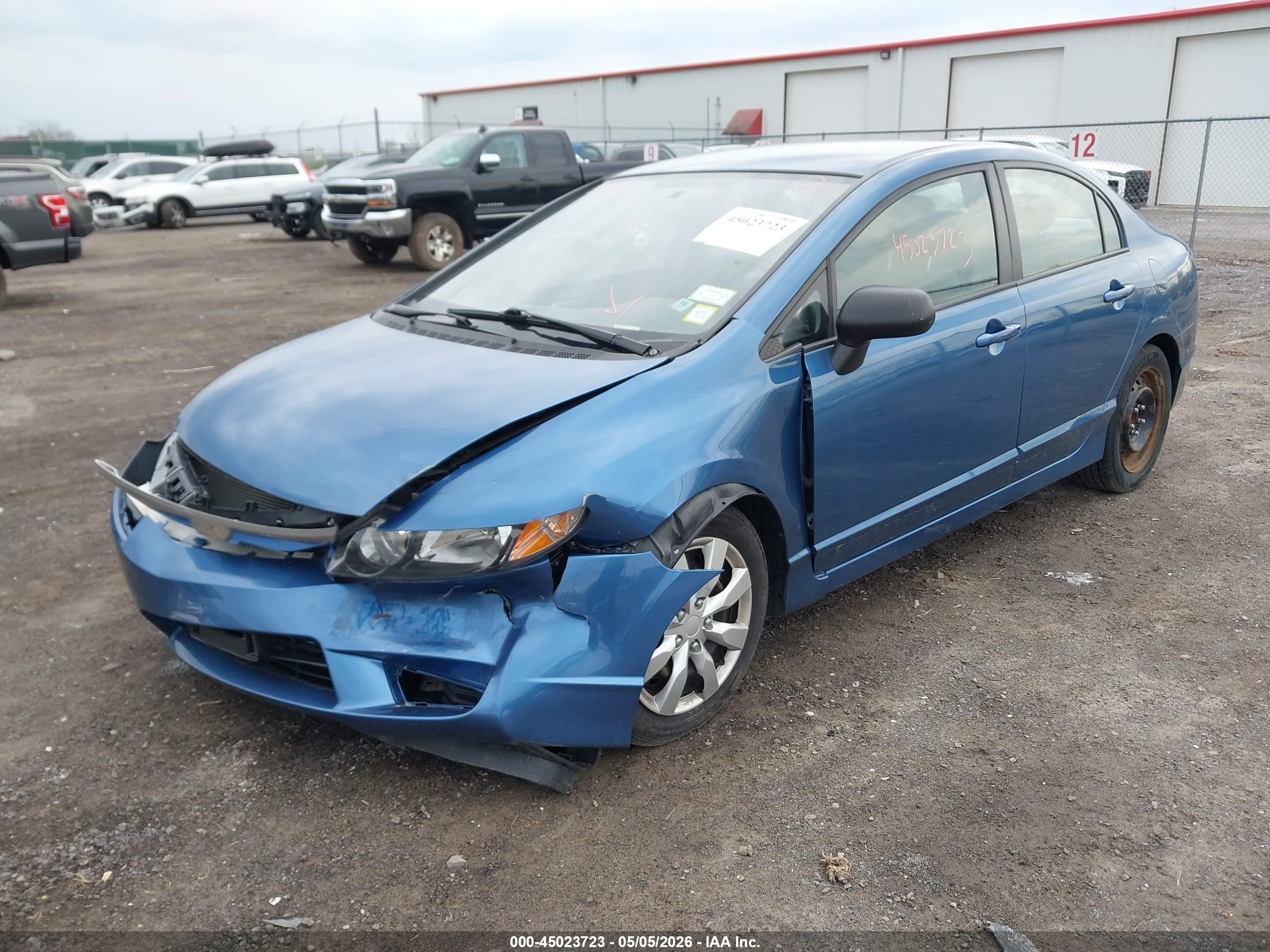 2011 Honda Civic Lx Light Blue vin: 2HGFA1F59BH510508