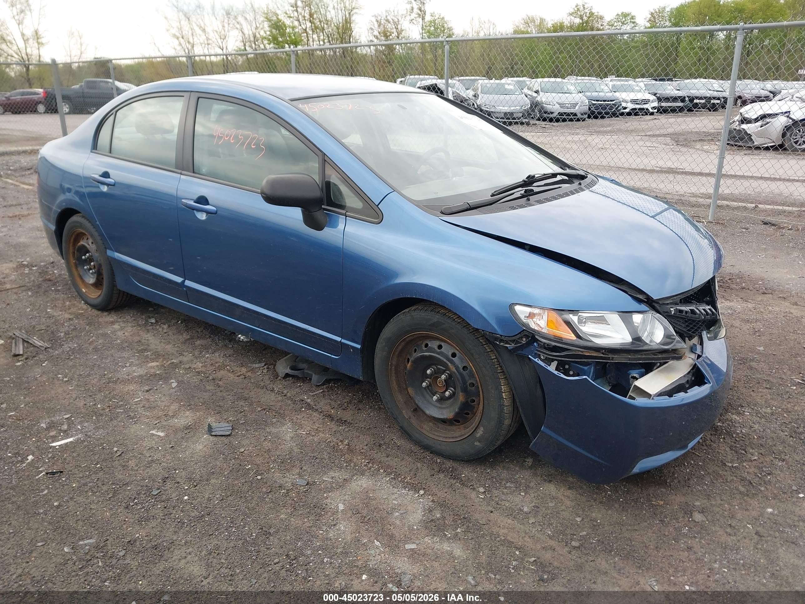 2011 Honda Civic Lx Light Blue vin: 2HGFA1F59BH510508