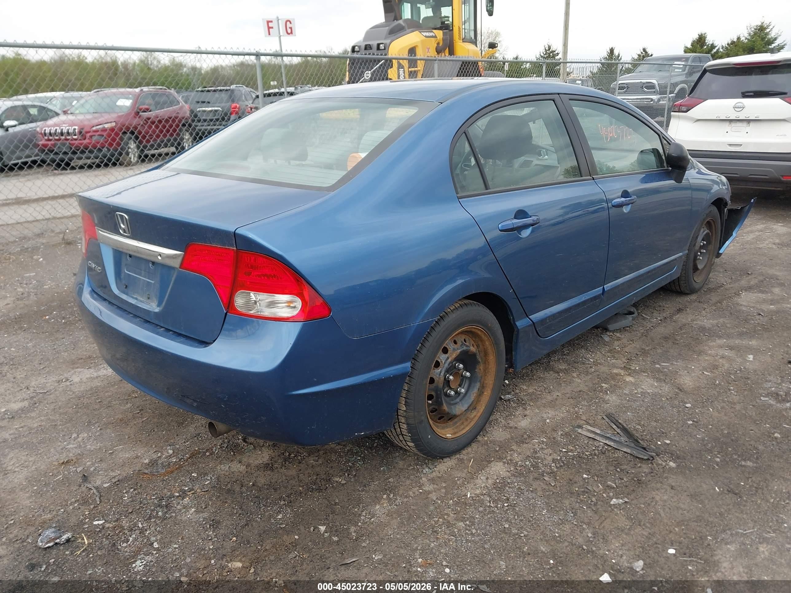 2011 Honda Civic Lx Light Blue vin: 2HGFA1F59BH510508