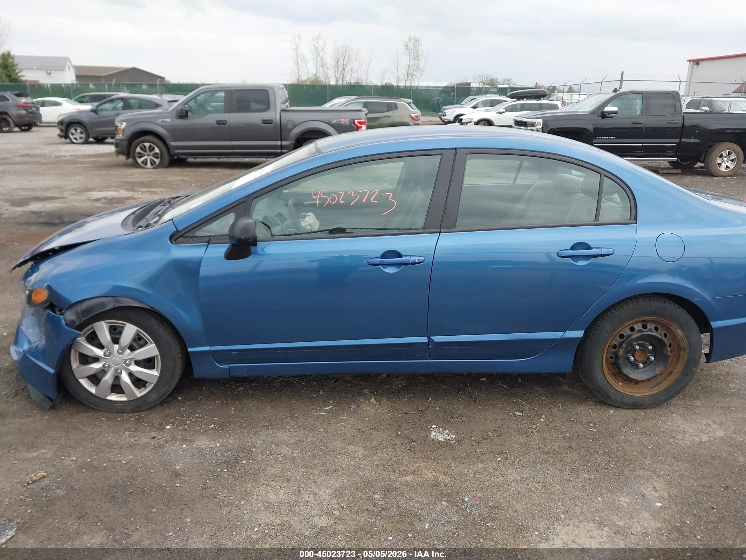 2011 Honda Civic Lx Light Blue vin: 2HGFA1F59BH510508