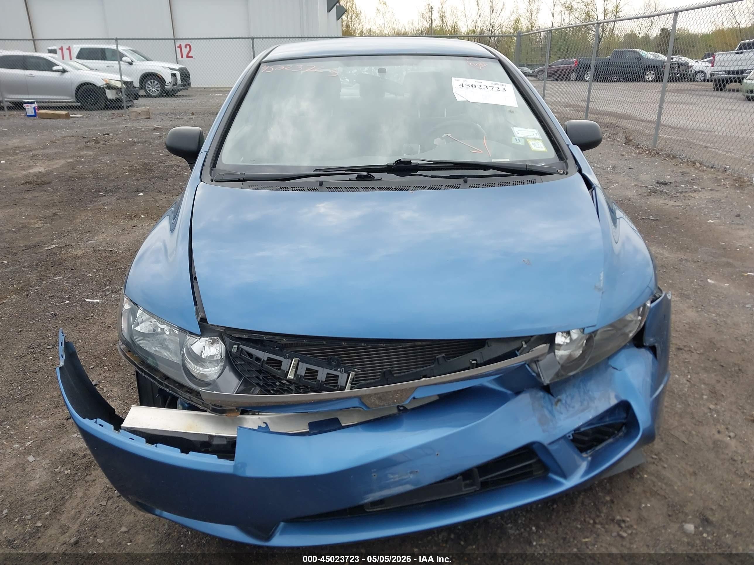2011 Honda Civic Lx Light Blue vin: 2HGFA1F59BH510508