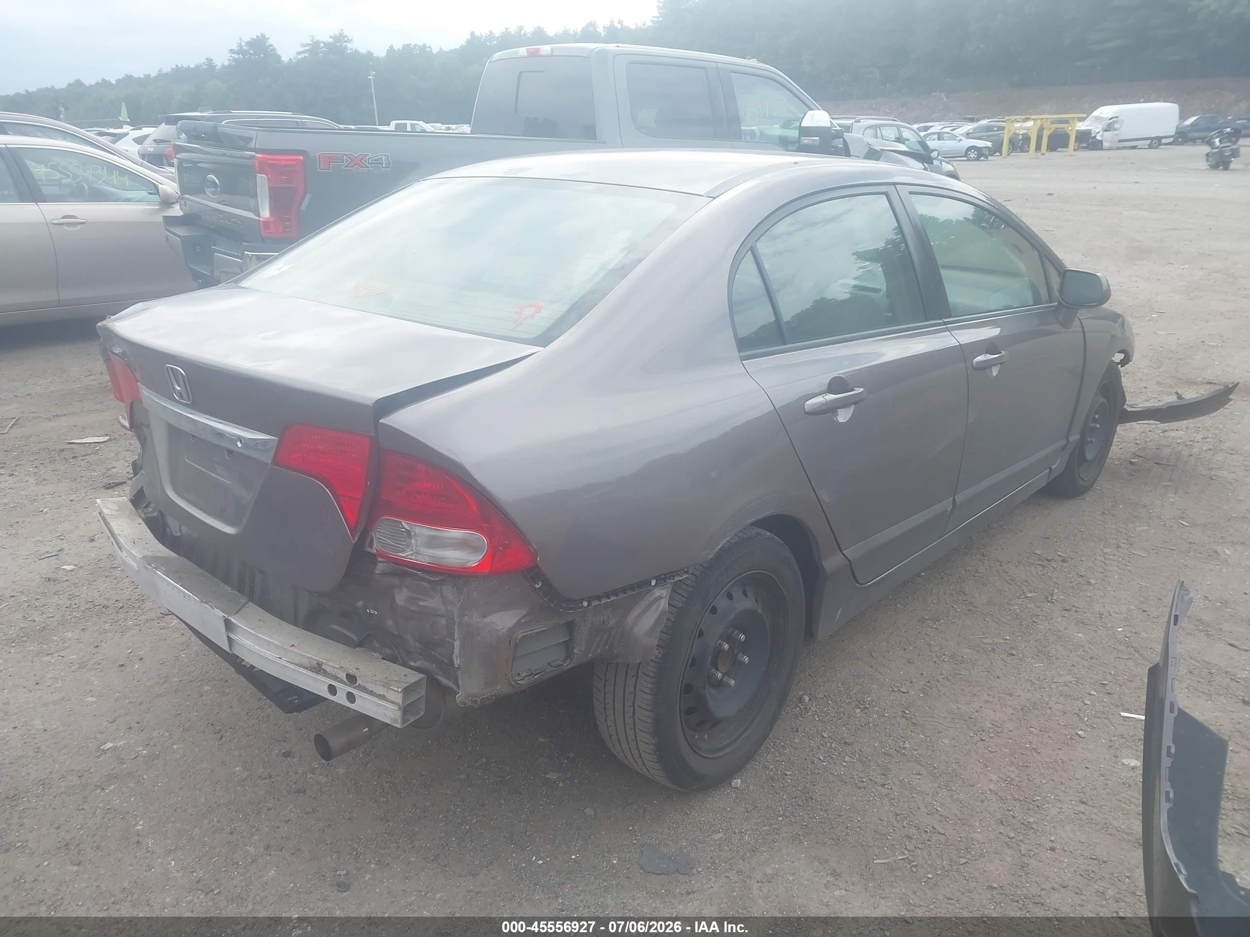 2011 Honda Civic Lx Brown vin: 2HGFA1F59BH525283