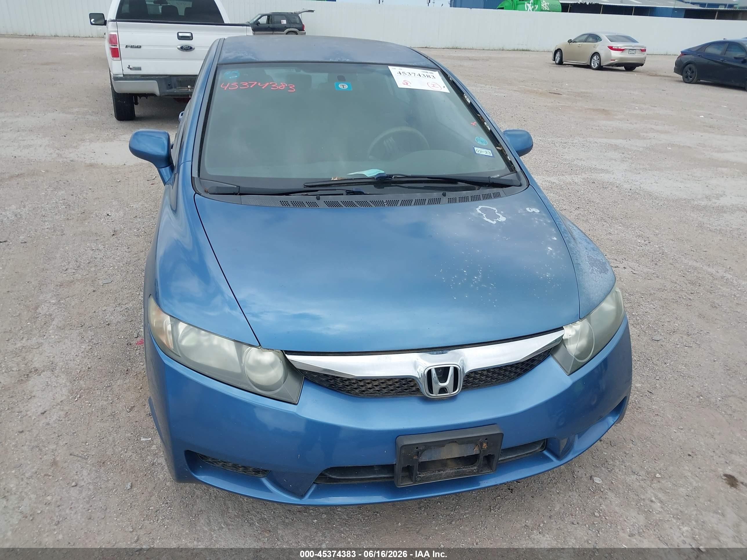 2011 Honda Civic Lx Blue vin: 2HGFA1F59BH525414