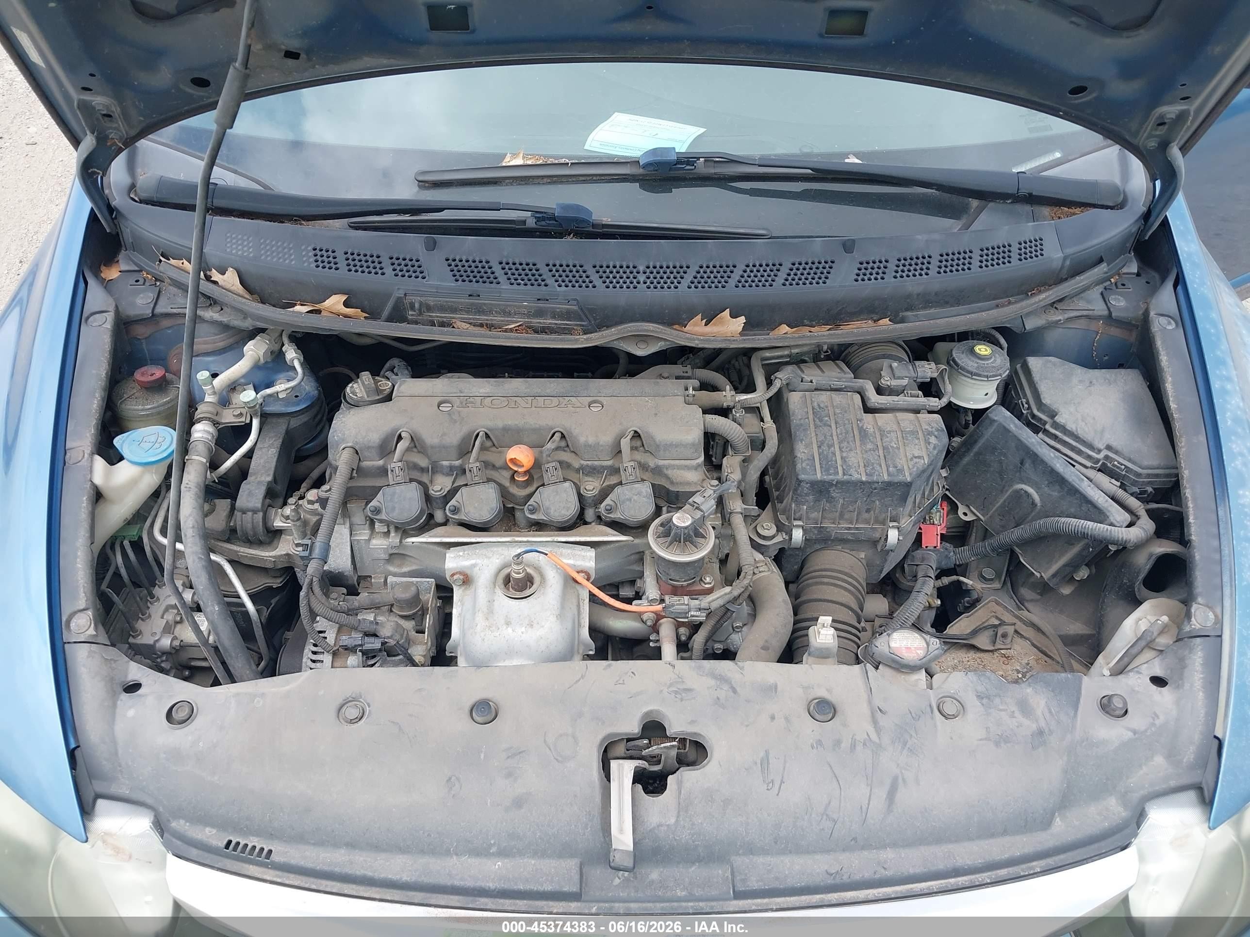 2011 Honda Civic Lx Blue vin: 2HGFA1F59BH525414