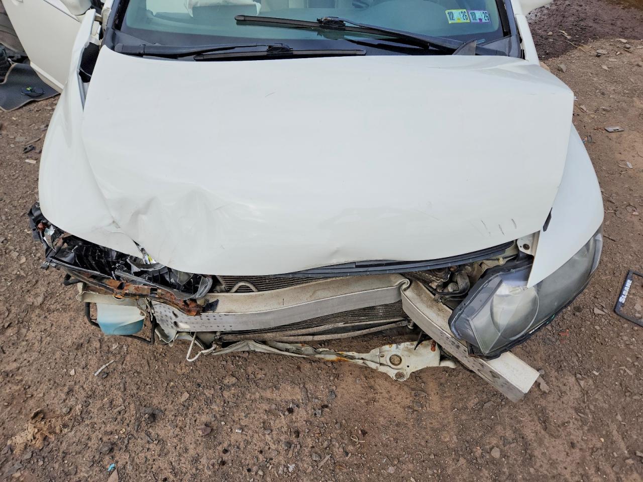 2011 Honda Civic Lx White vin: 2HGFA1F59BH527115