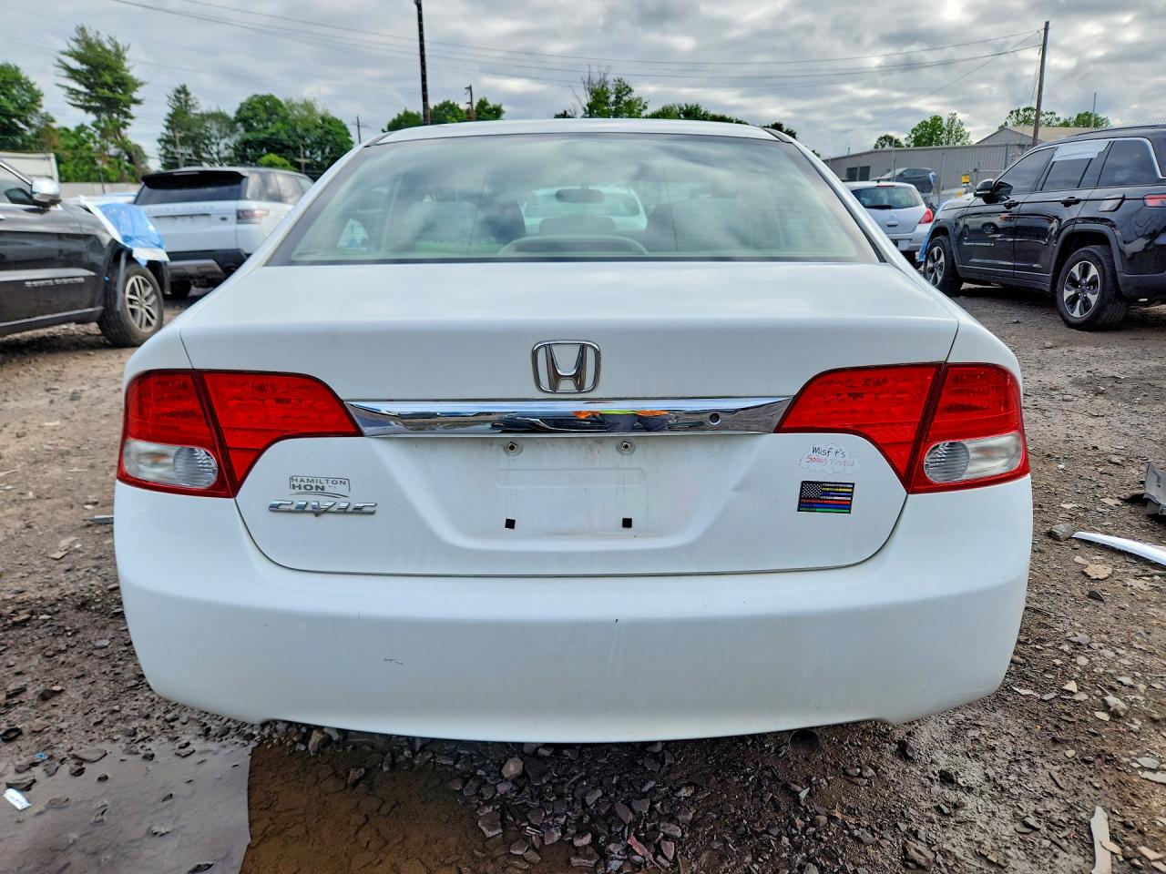 2011 Honda Civic Lx White vin: 2HGFA1F59BH527115