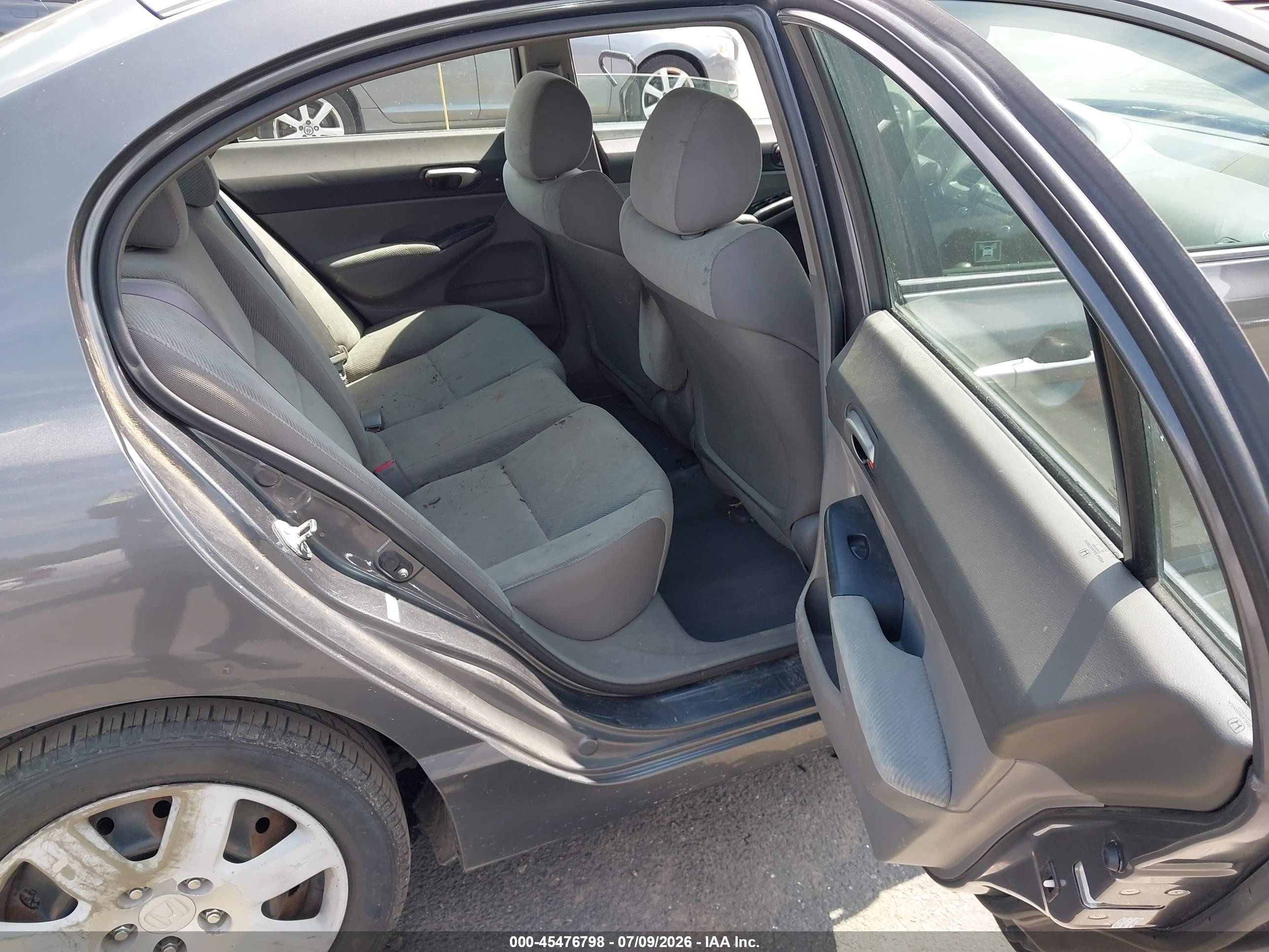 2011 Honda Civic Lx Gray vin: 2HGFA1F59BH528734