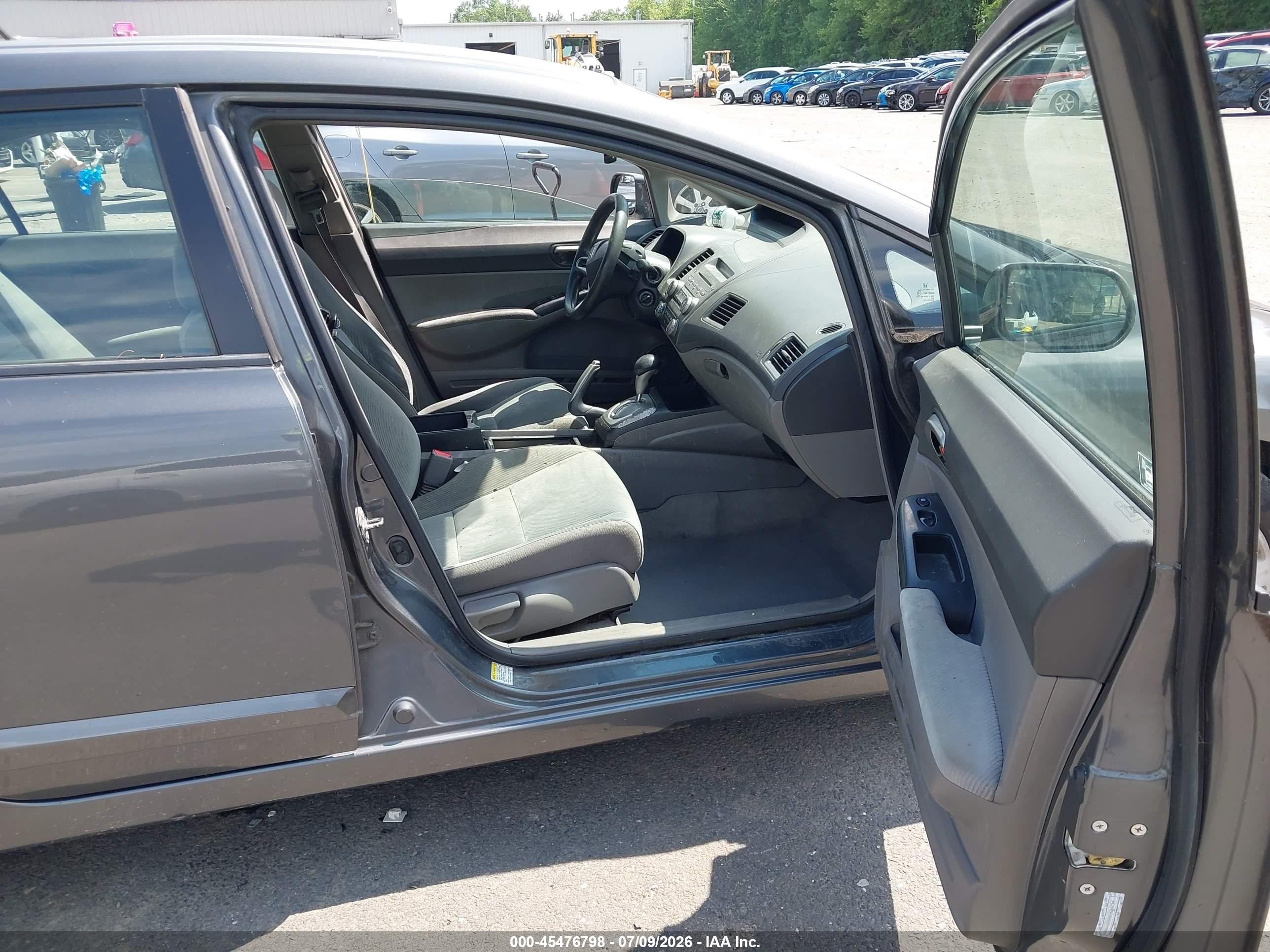 2011 Honda Civic Lx Gray vin: 2HGFA1F59BH528734