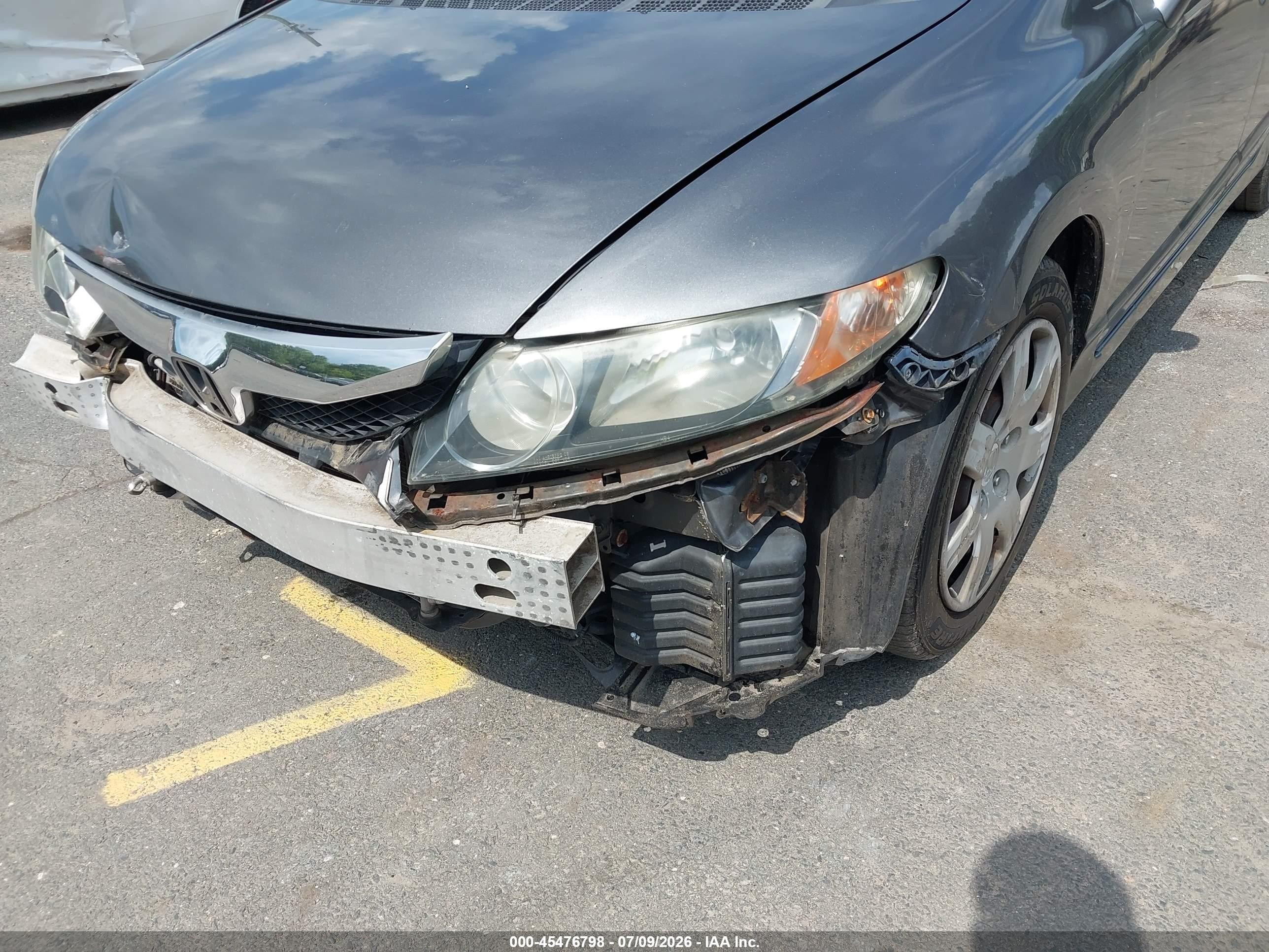2011 Honda Civic Lx Gray vin: 2HGFA1F59BH528734
