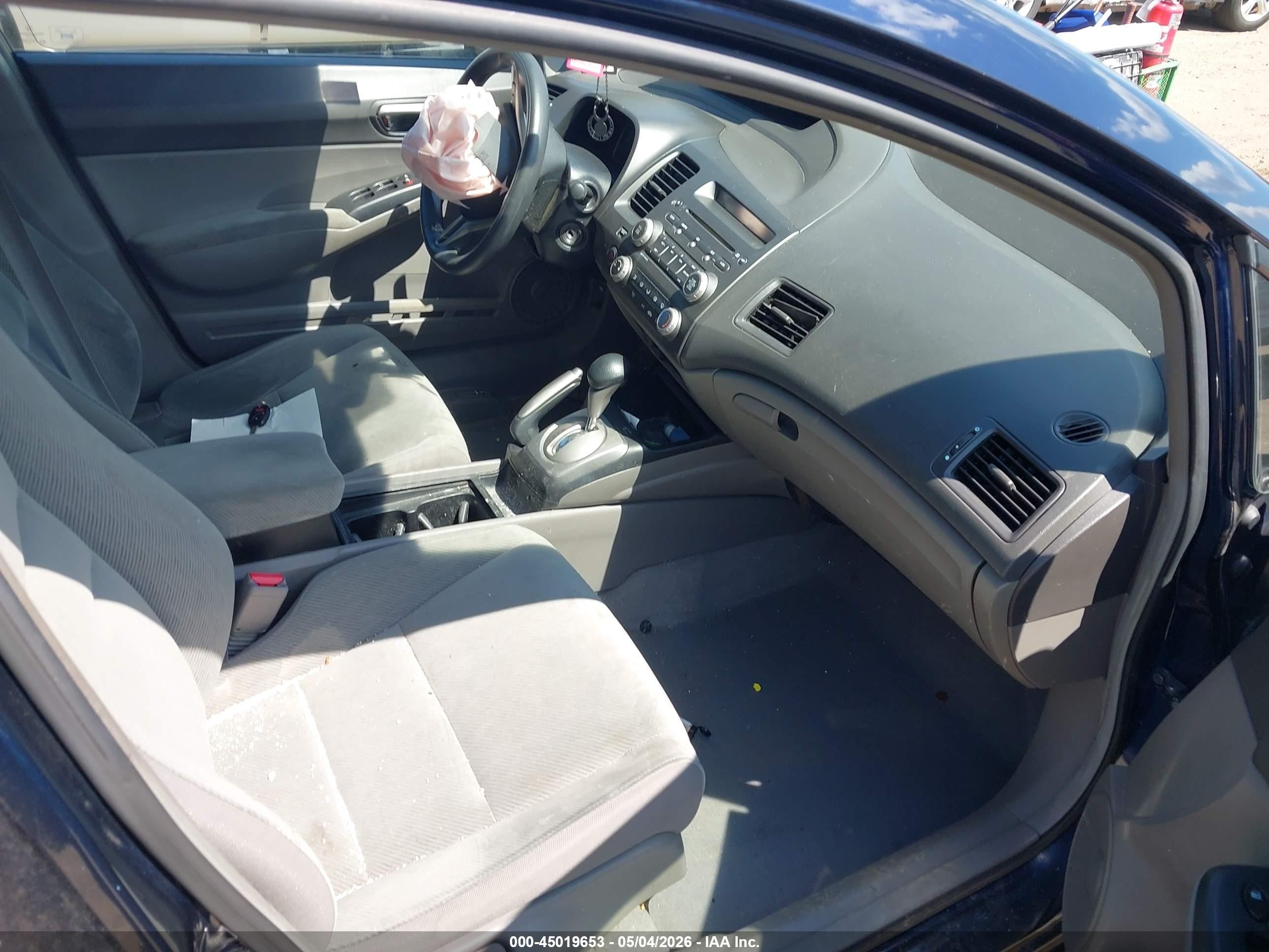2011 Honda Civic Lx Blue vin: 2HGFA1F59BH535425