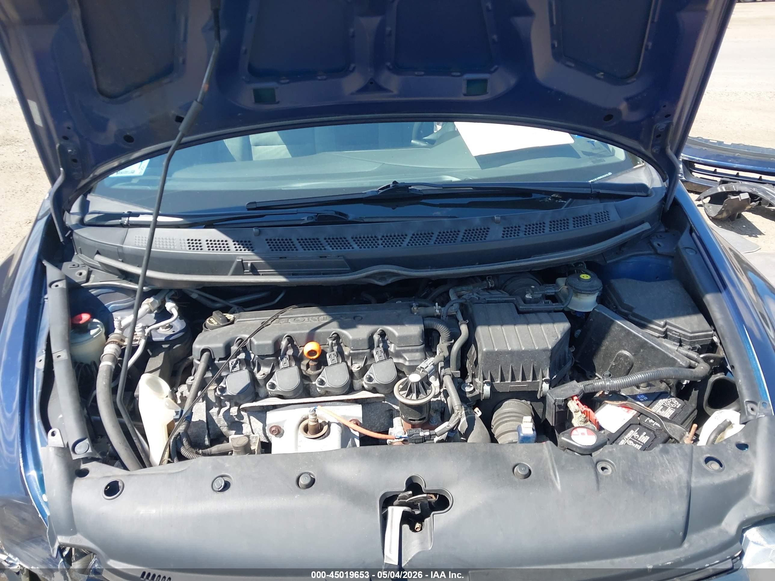 2011 Honda Civic Lx Blue vin: 2HGFA1F59BH535425